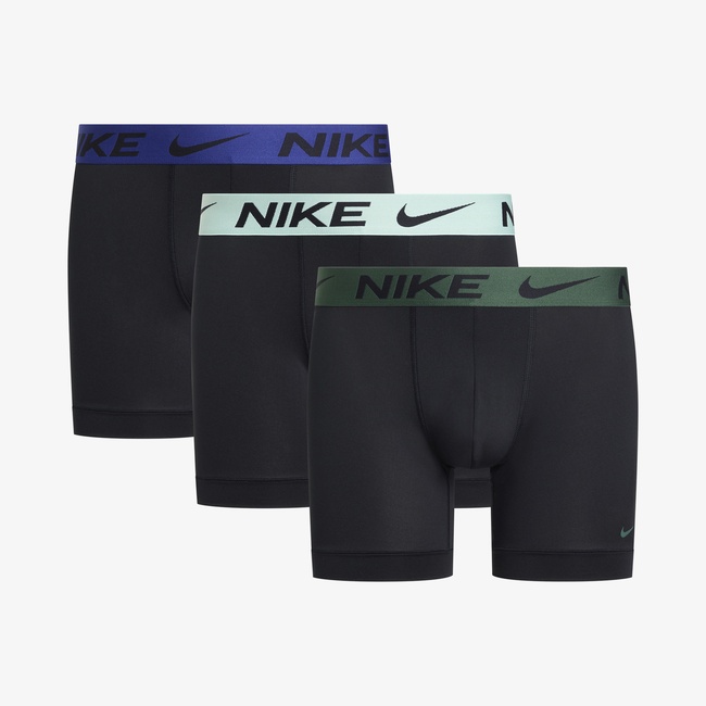  Nike Brief 3' lü Erkek Siyah Boxer