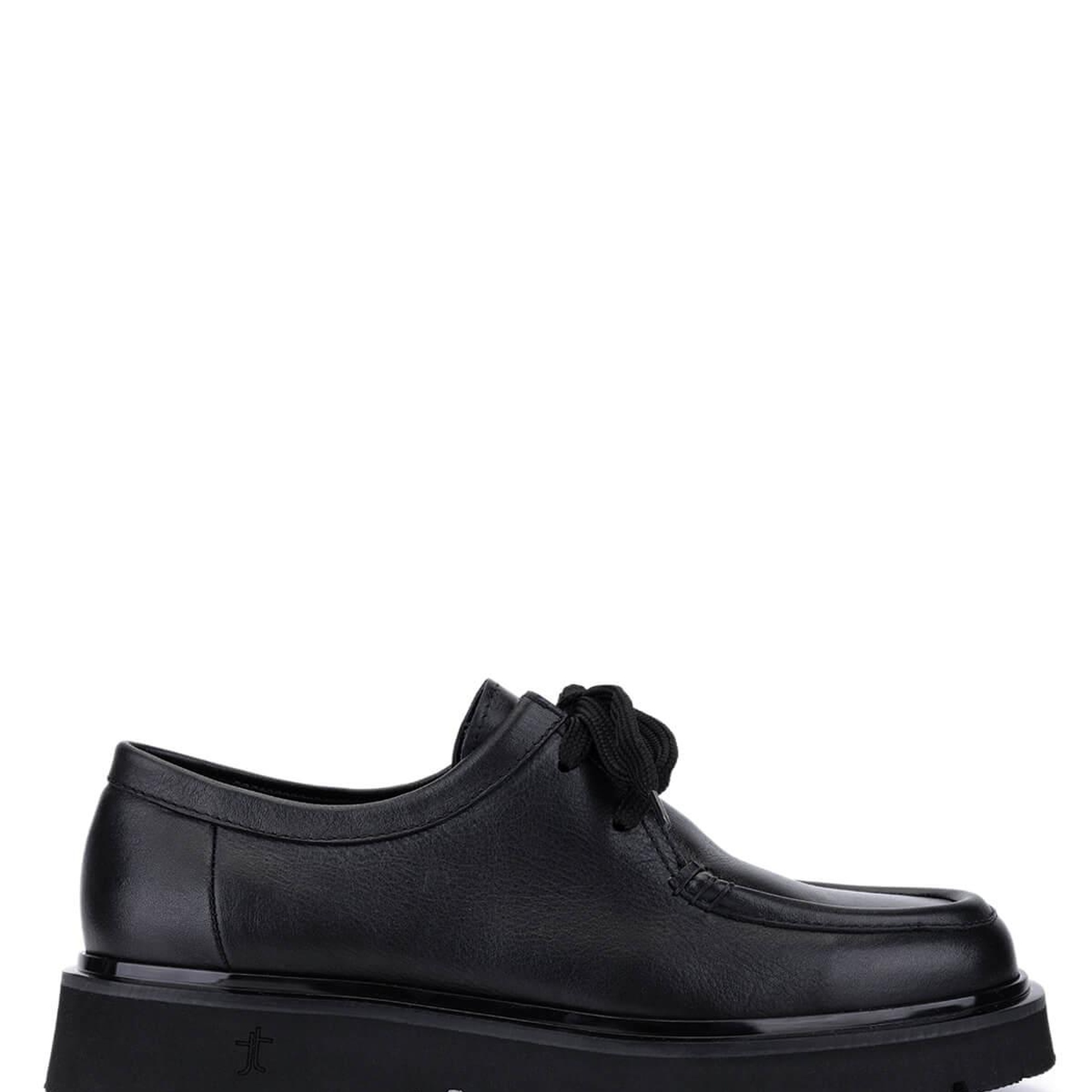 Tamer Tanca Erkek Hakiki Deri Siyah Deri Loafer Ayakkabı