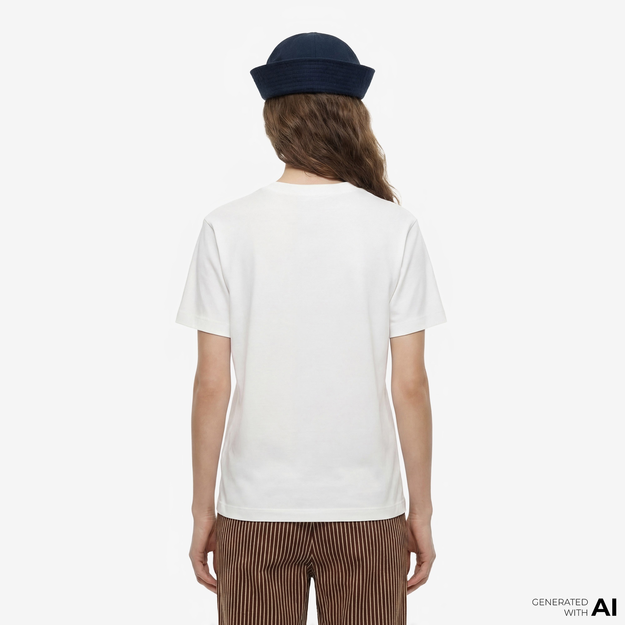 FashFed F İkonlu Unisex Beyaz T-Shirt