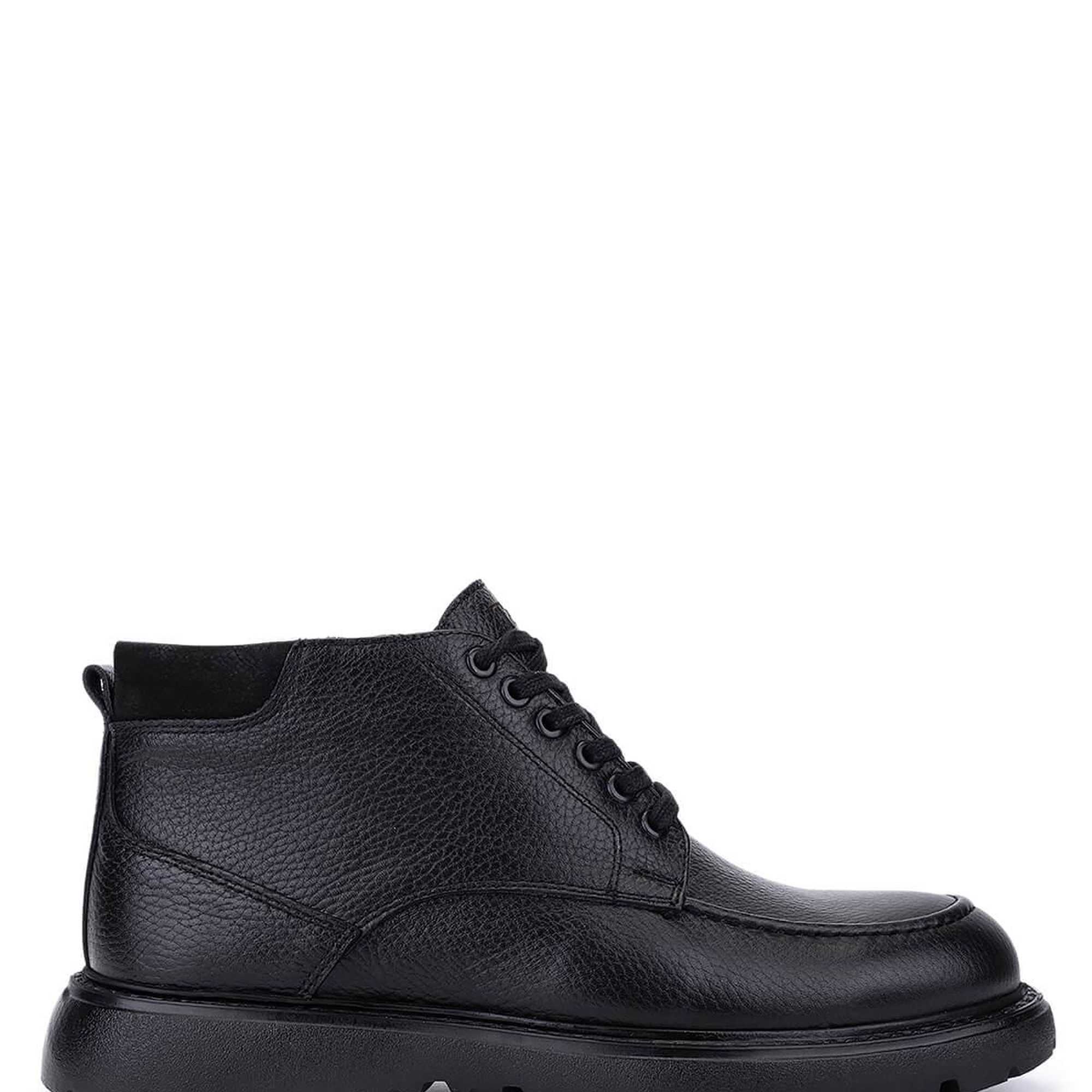 Tamer Tanca Erkek Hakiki Deri Siyah Casual Bot