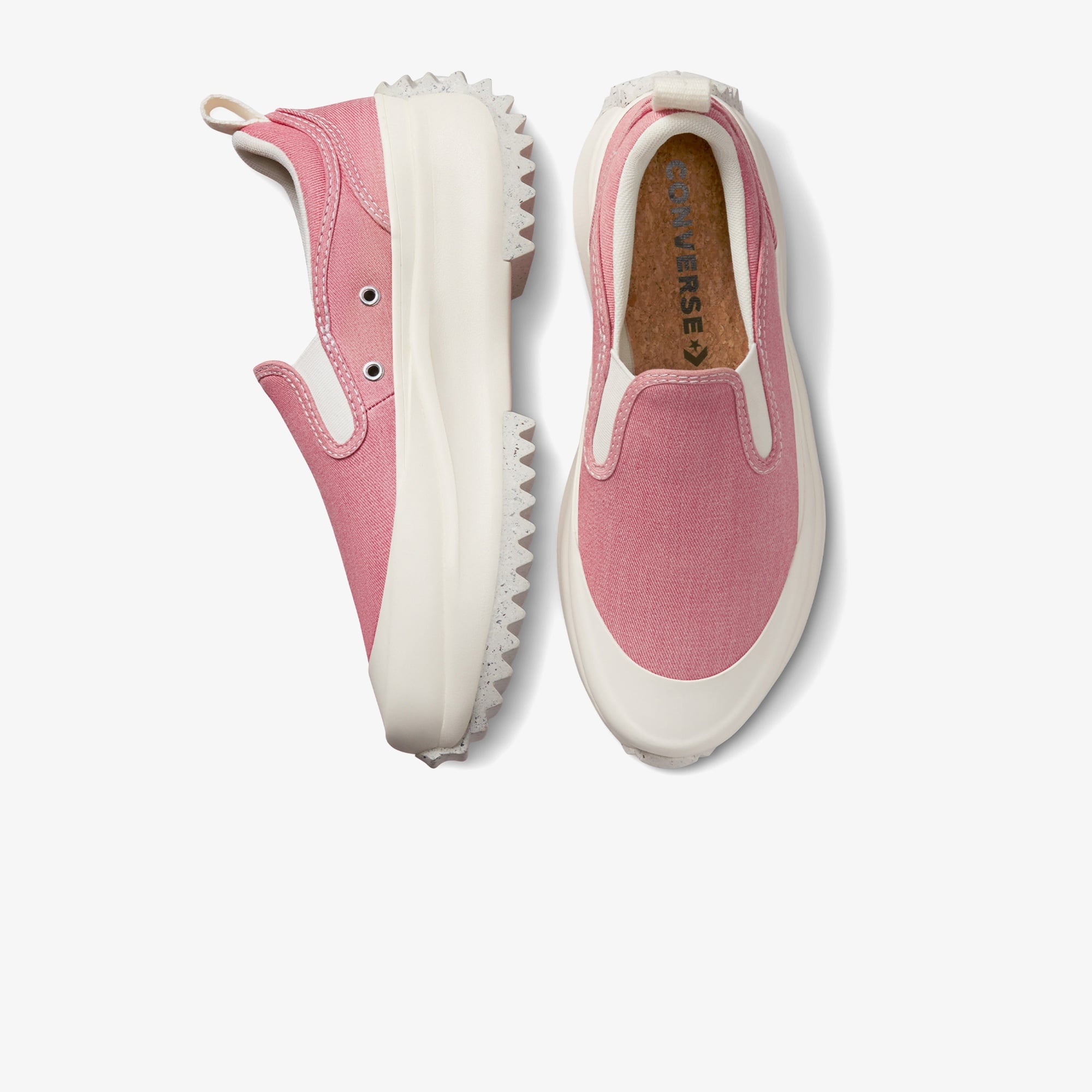 Converse Run Star Hike Slip Platform Renew Natural Dye Kadın Kırmızı Sneaker