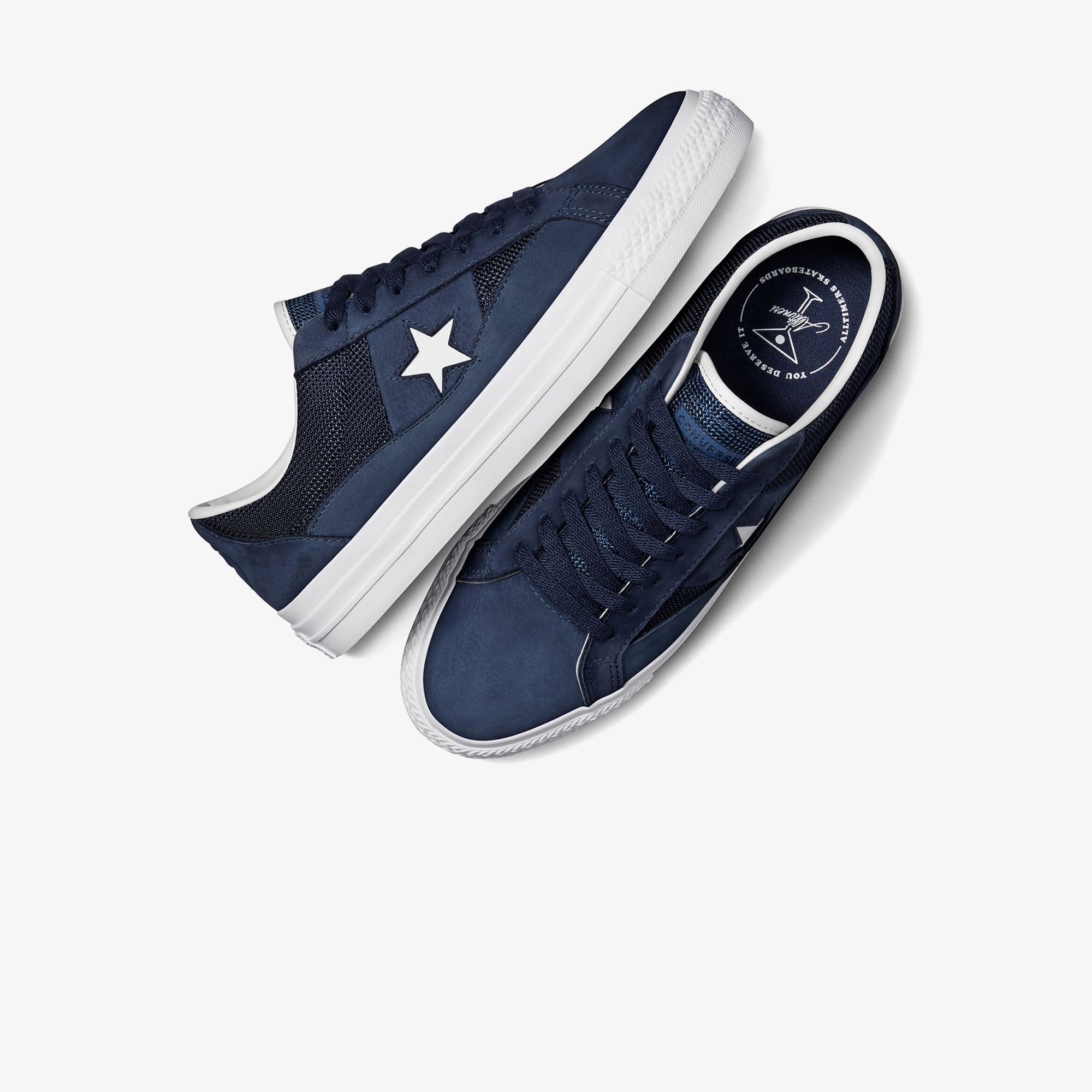 Converse One Star Pro Erkek Koyu Mavi Sneaker