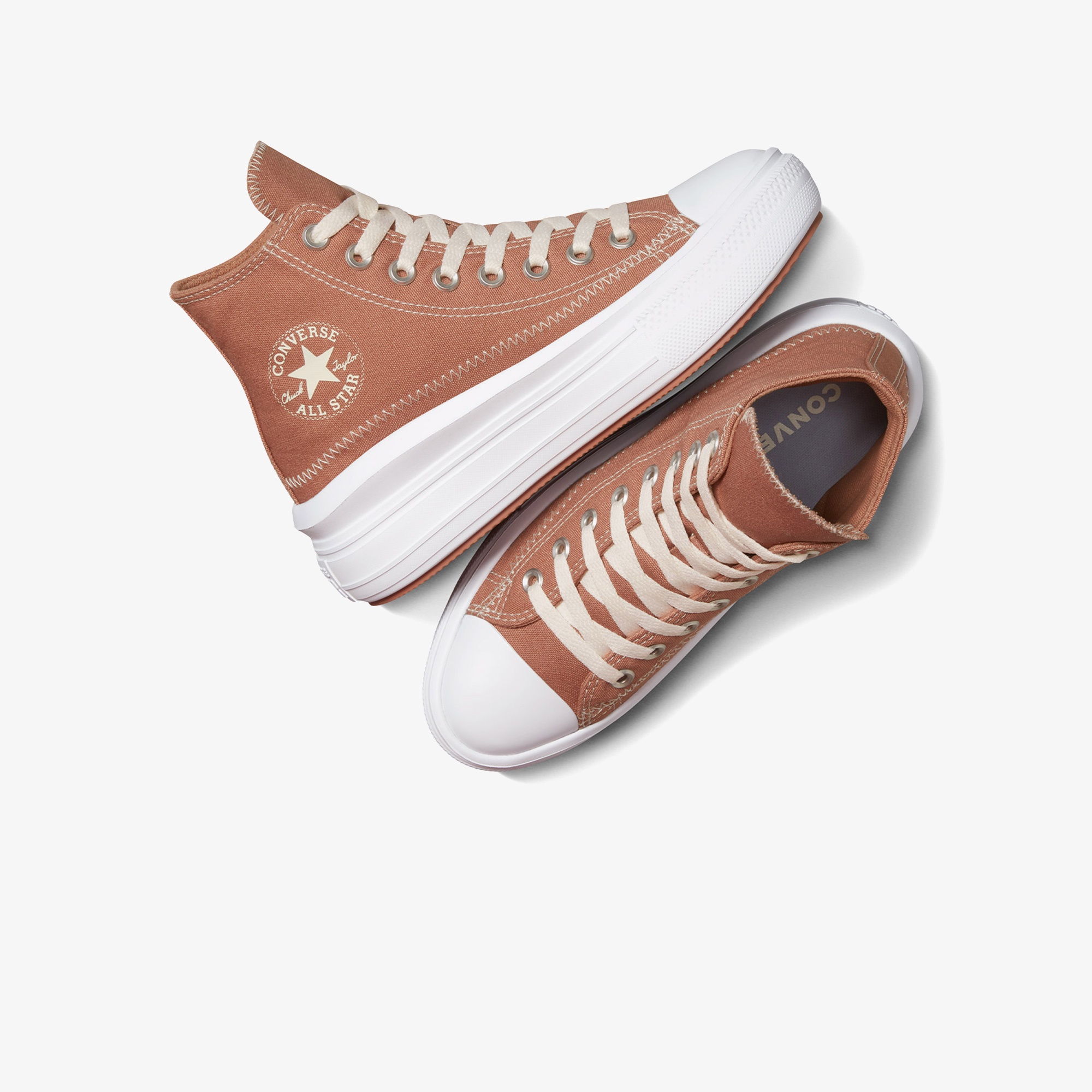 Converse Chuck Taylor All Star Move Crafted Kadın Krem Sneaker