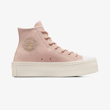  Converse Chuck Taylor All Star Modern Lift Platform Mono Suede Kadın Pembe Sneaker
