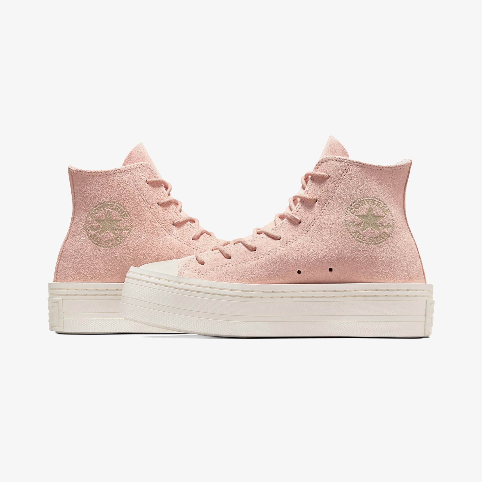 Converse Chuck Taylor All Star Modern Lift Platform Mono Suede Kadın Pembe Sneaker