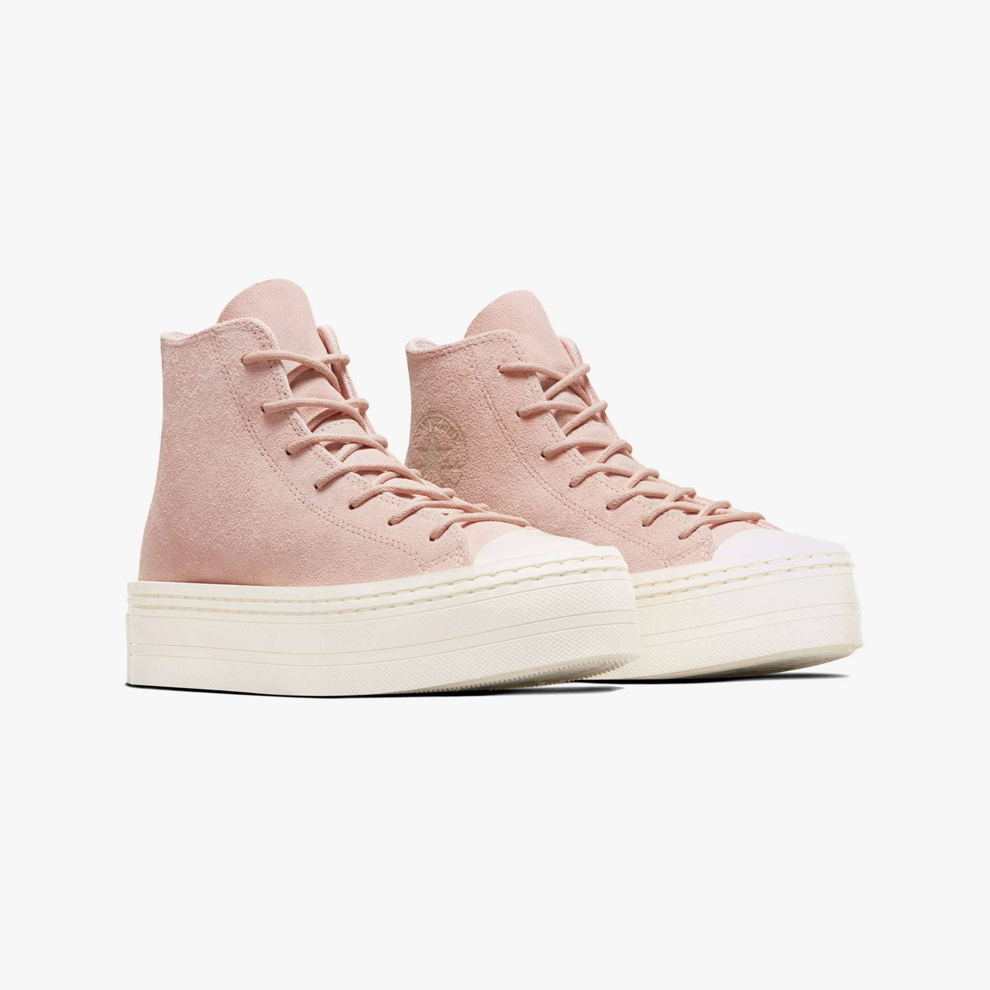 Converse Chuck Taylor All Star Modern Lift Platform Mono Suede Kadın Pembe Sneaker