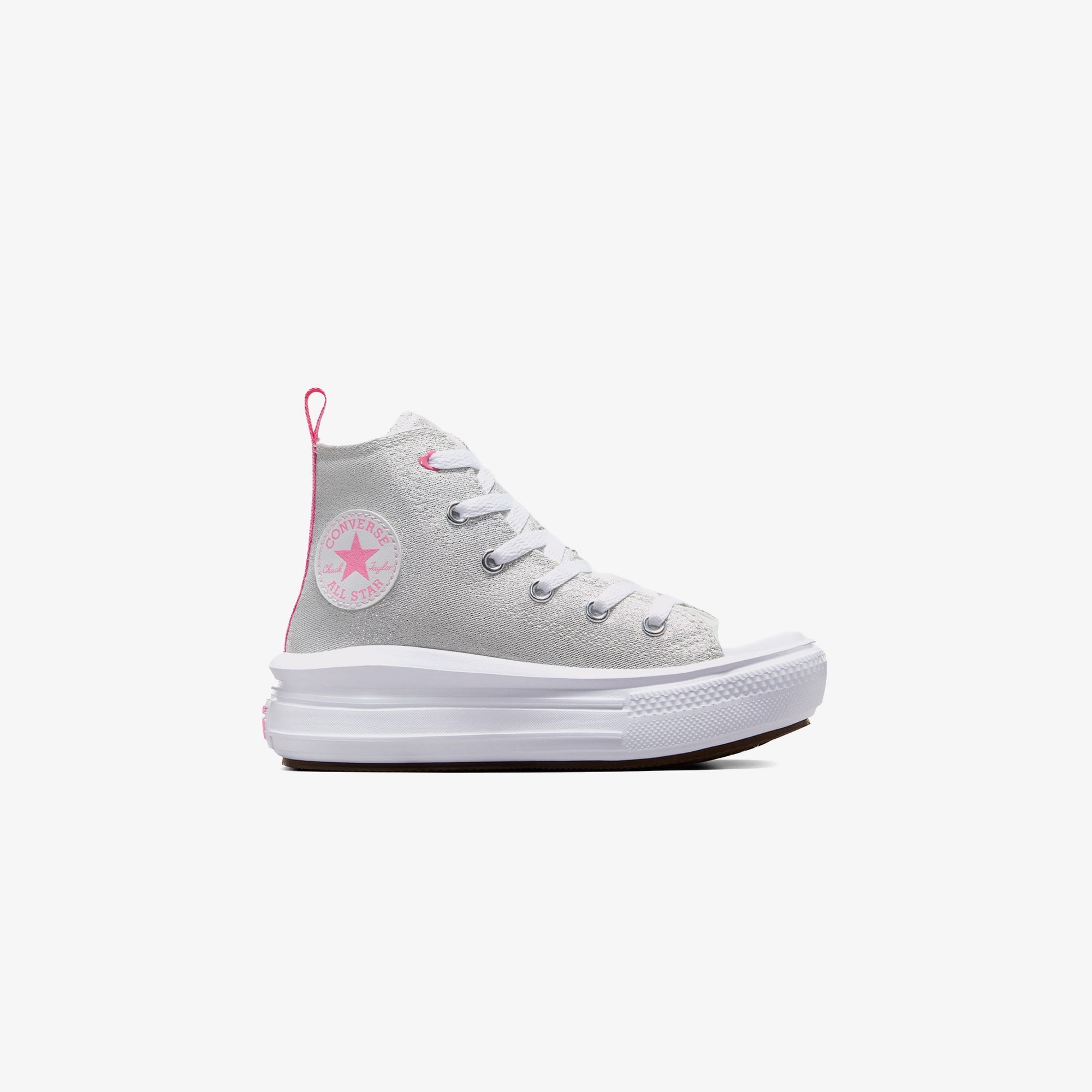 Converse Chuck Taylor All Star Move Platform Sparkle Çocuk Gri Sneaker