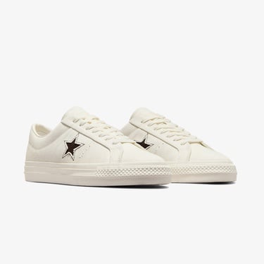  Converse Cons One Star Pro Herringbone Unisex Krem Sneaker