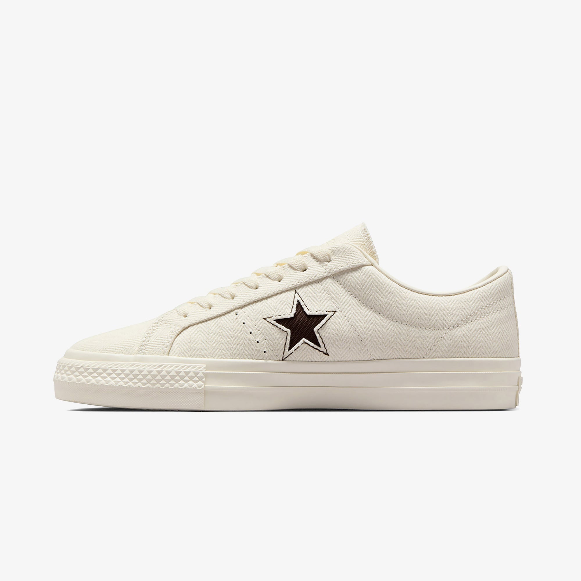 Converse Cons One Star Pro Herringbone Unisex Krem Sneaker