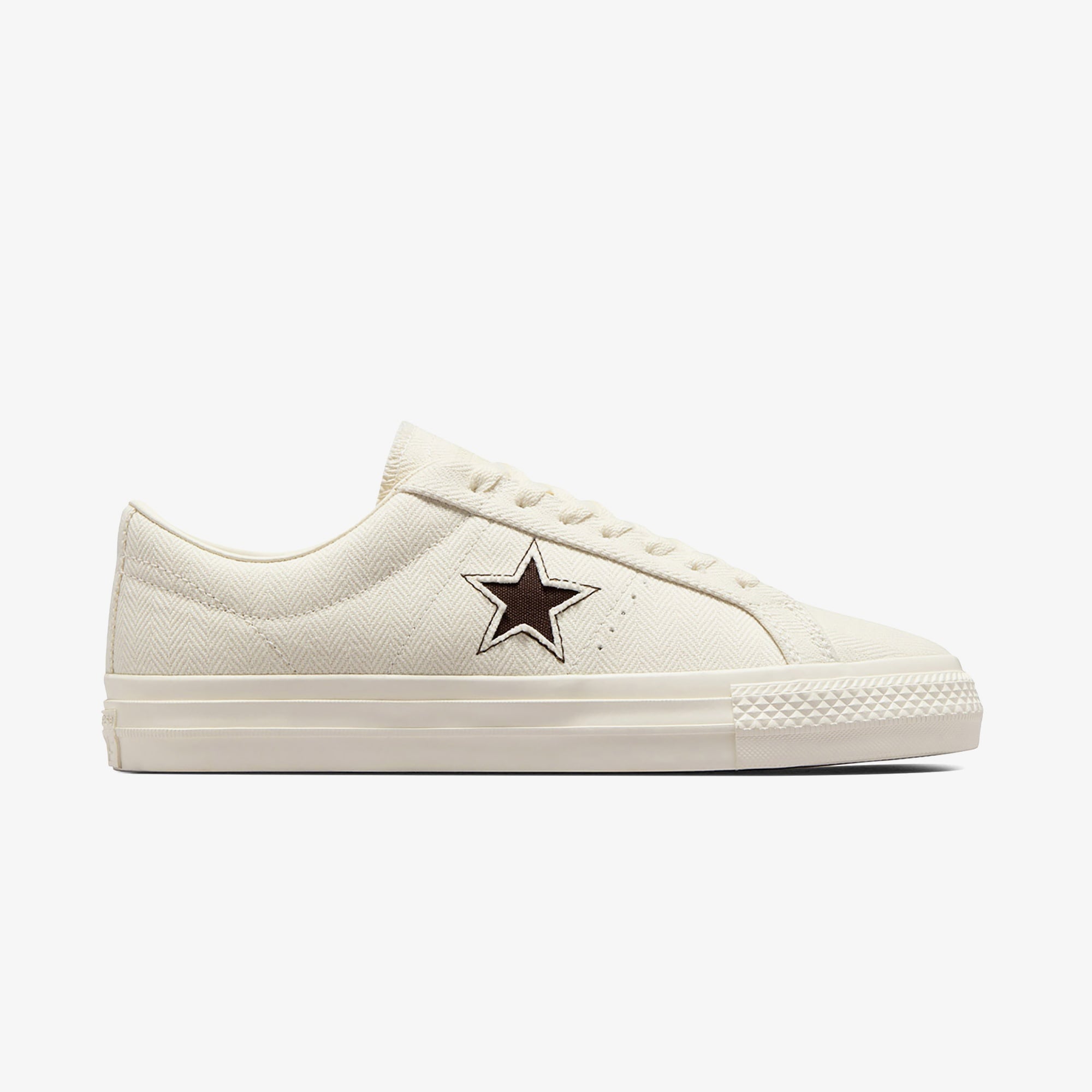 Converse Cons One Star Pro Herringbone Unisex Krem Sneaker