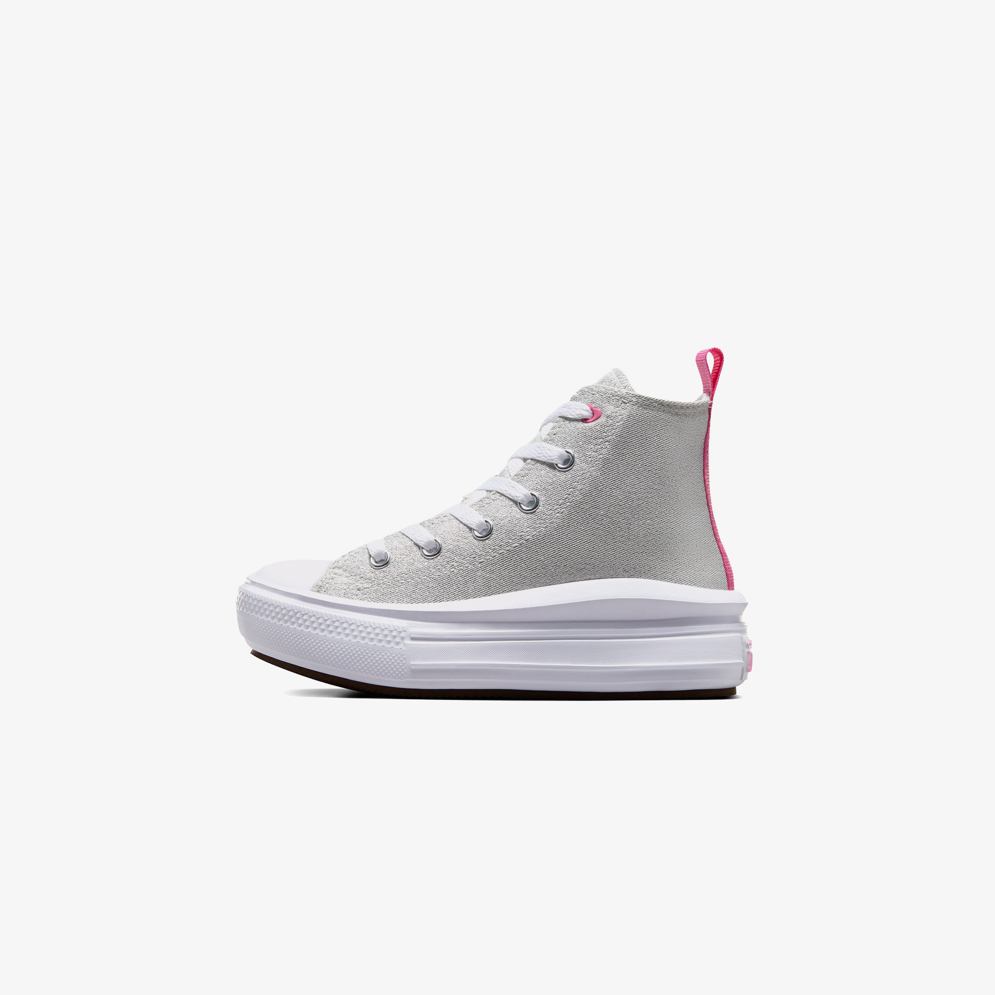  Converse Chuck Taylor All Star Move Platform Sparkle Çocuk Gri Sneaker