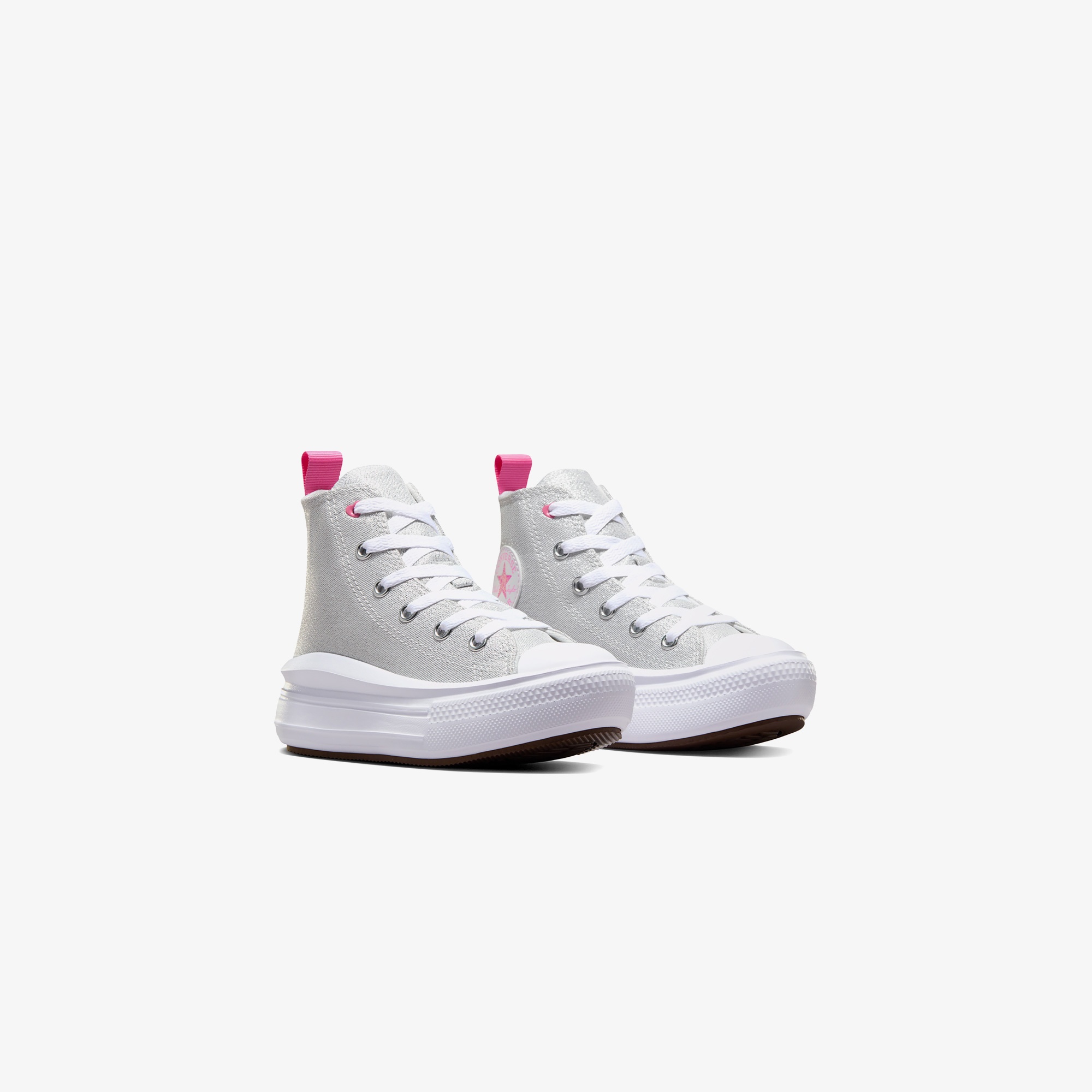 Converse Chuck Taylor All Star Move Platform Sparkle Çocuk Gri Sneaker