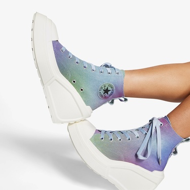  Converse Chuck 70 De Luxe Wedge Kadın Mavi Sneaker