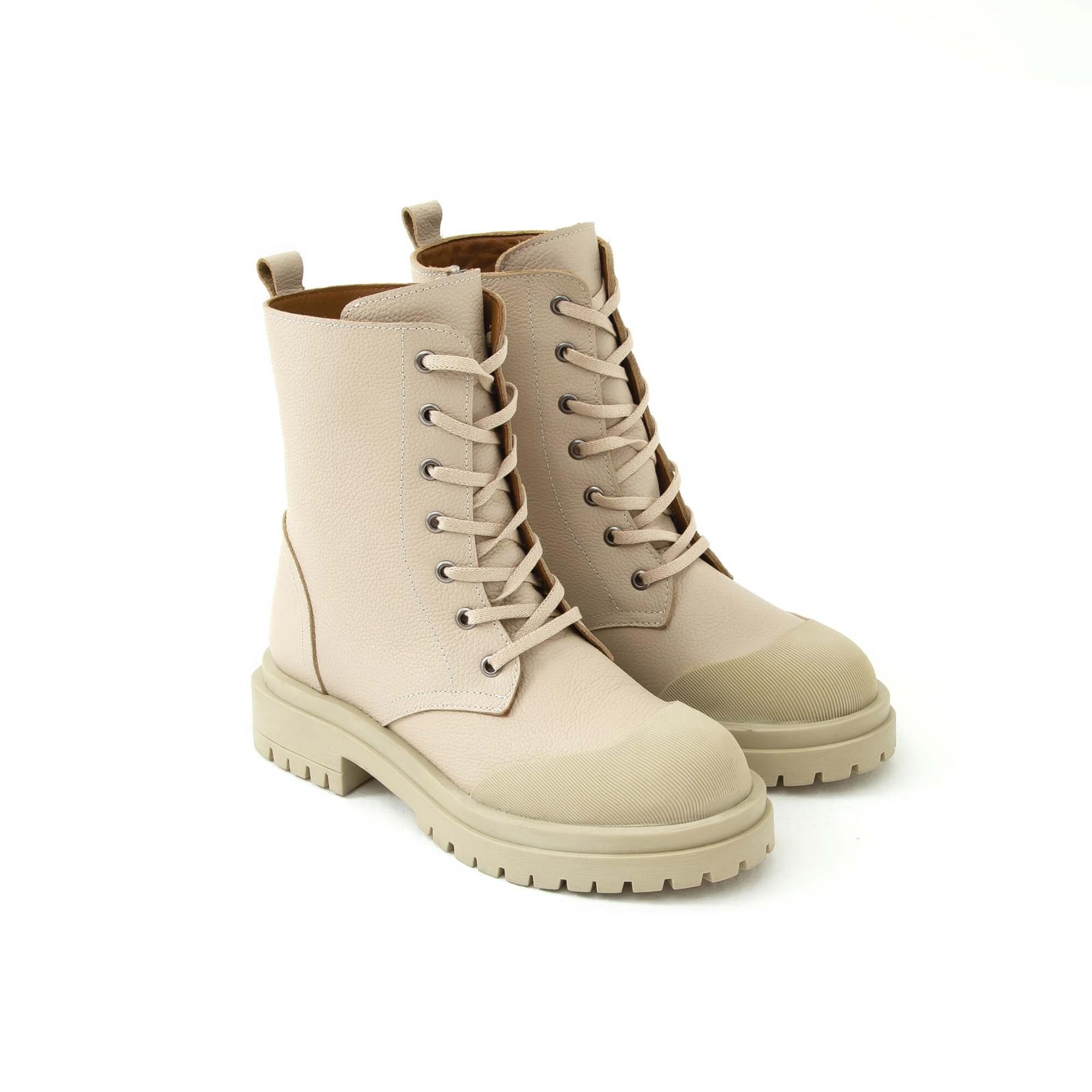 Tamer Tanca Kadın Hakiki Deri Bej Casual Bot