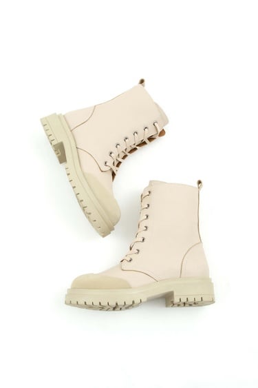  Tamer Tanca Kadın Hakiki Deri Bej Casual Bot