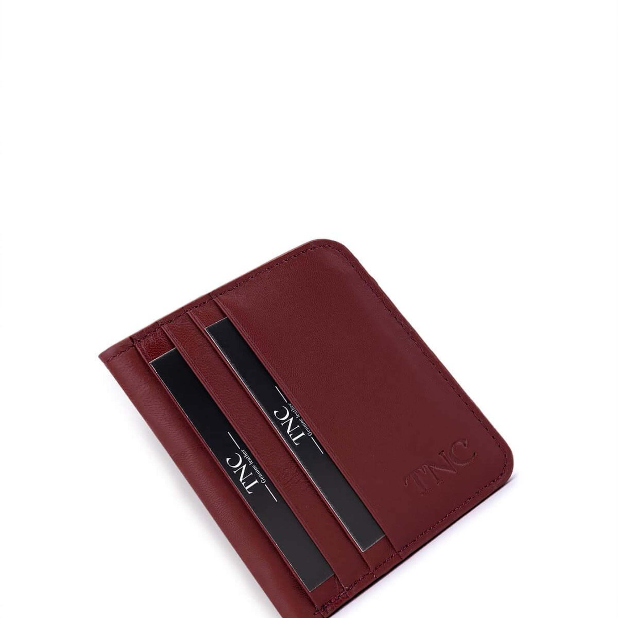 Tamer Tanca Unisex Hakiki Deri Bordo Kartlık