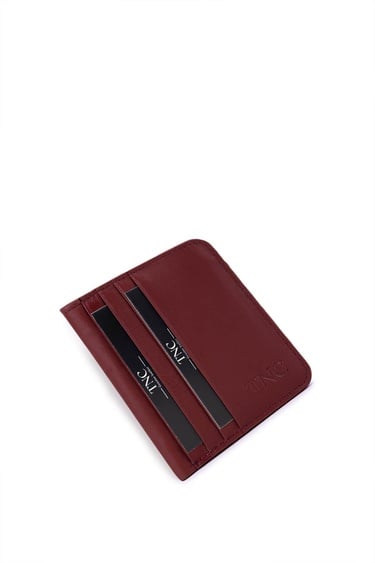  Tamer Tanca Unisex Hakiki Deri Bordo Kartlık