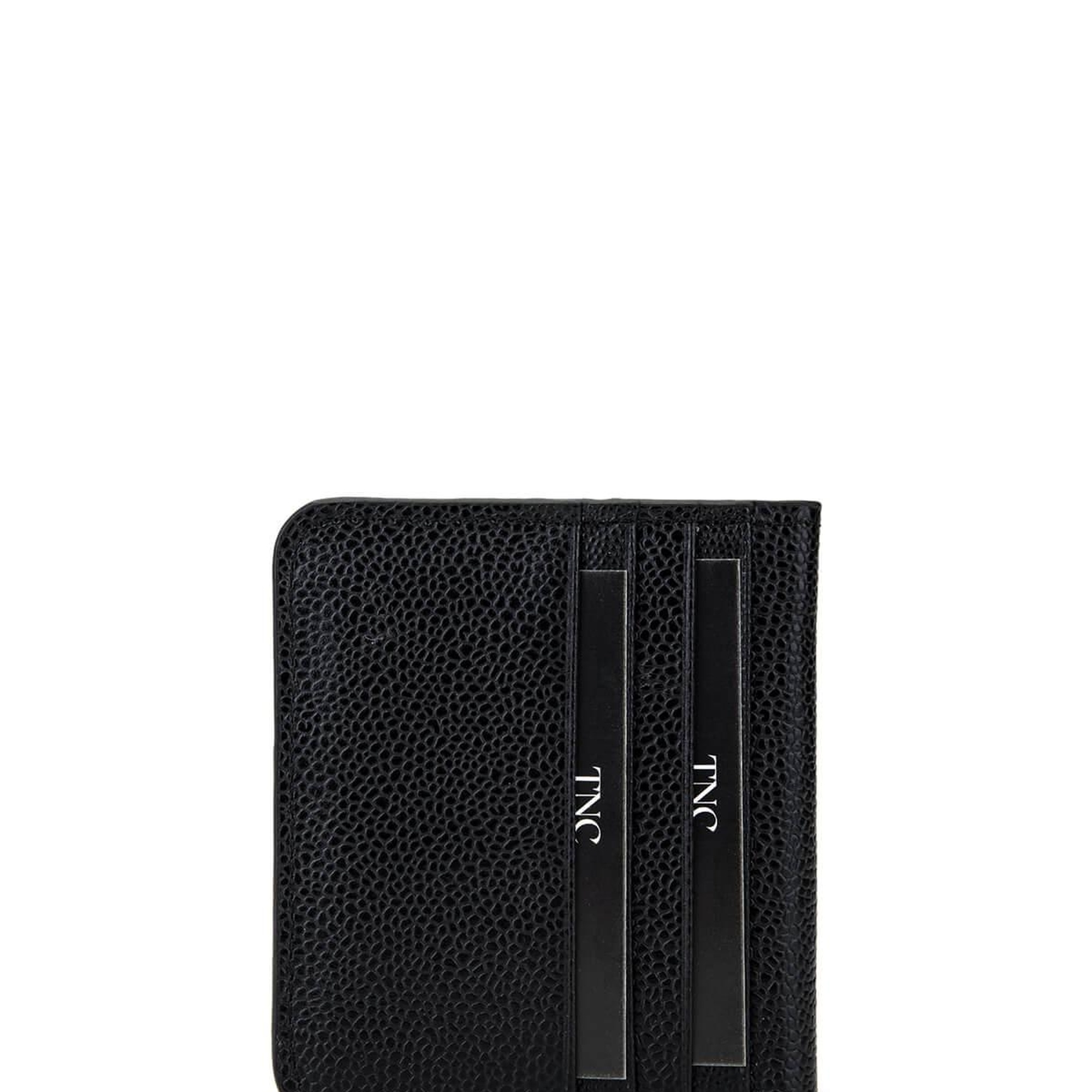 Tamer Tanca Unisex Hakiki Deri Siyah Havyar Kartlık