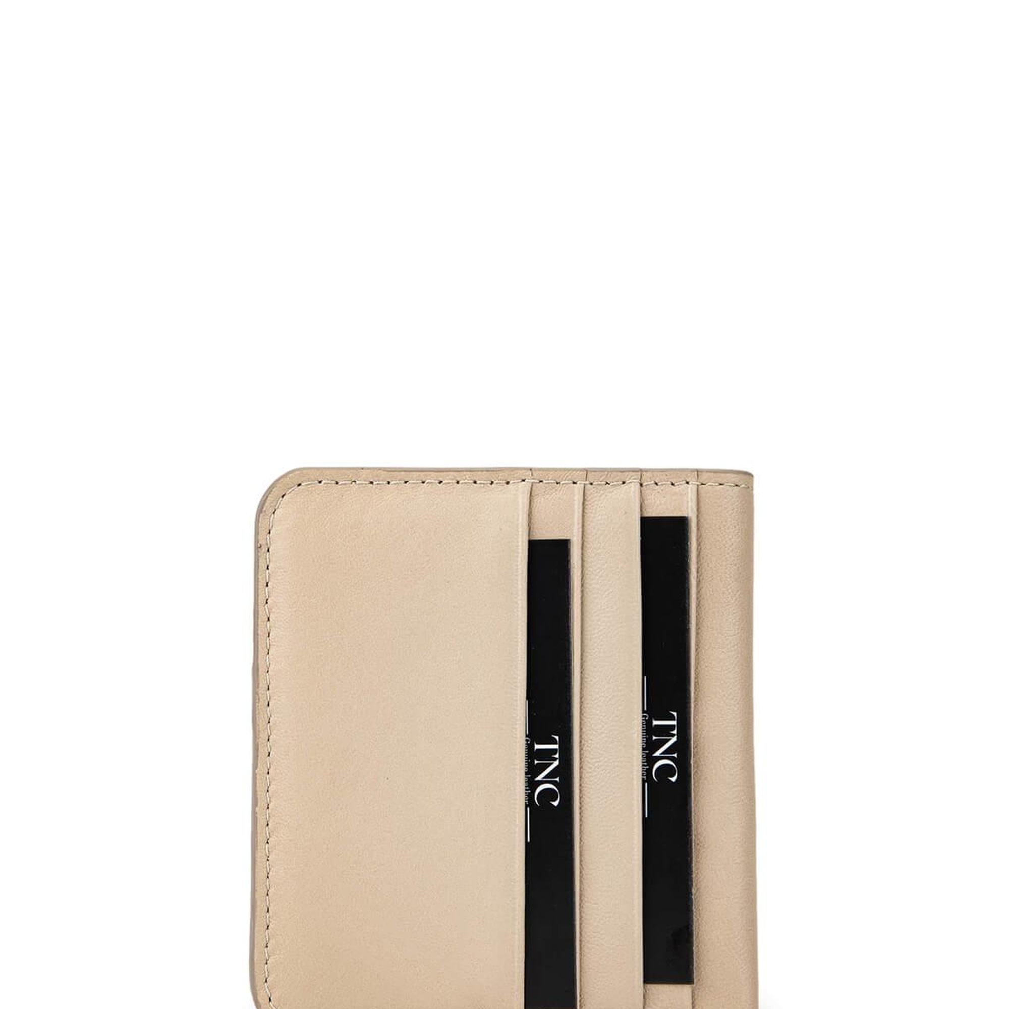 Tamer Tanca Unisex Hakiki Deri Bej Kartlık