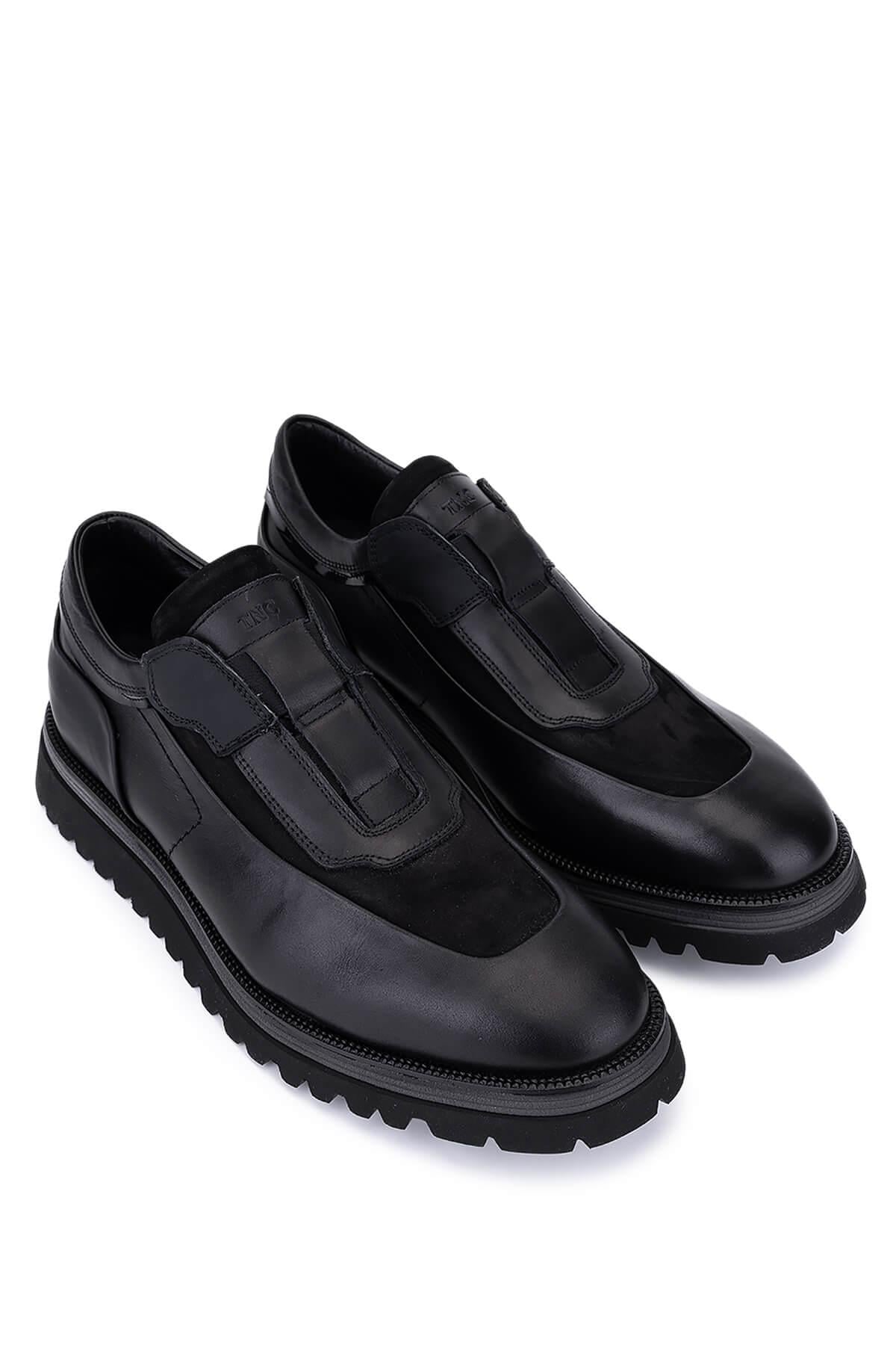 Tamer Tanca Tamer Tanca Erkek Hakiki Deri Siyah Casual Ayakkabı FashFed'de! Siyah - 4. görsel