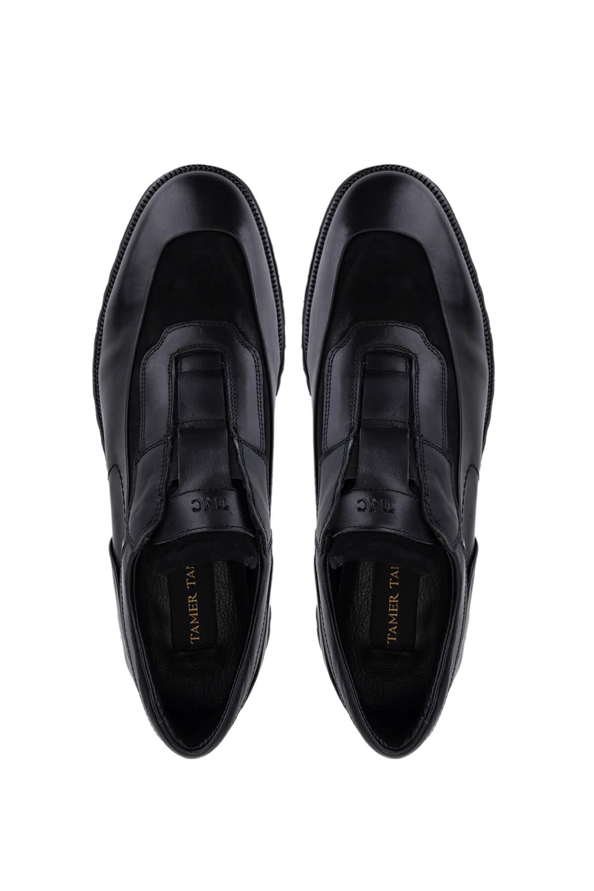 Tamer Tanca Tamer Tanca Erkek Hakiki Deri Siyah Casual Ayakkabı FashFed'de! Siyah - 6. görsel