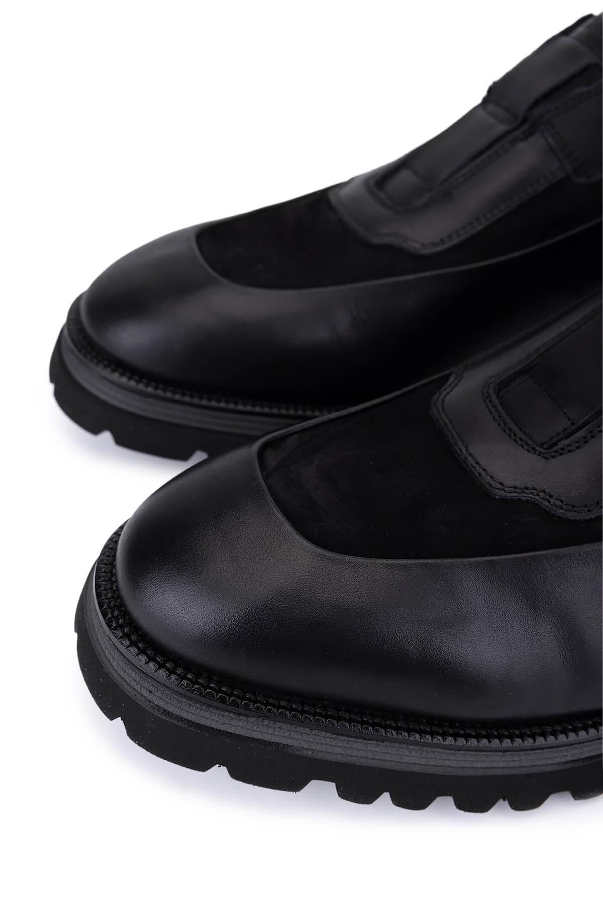 Tamer Tanca Tamer Tanca Erkek Hakiki Deri Siyah Casual Ayakkabı FashFed'de! Siyah - 3. görsel