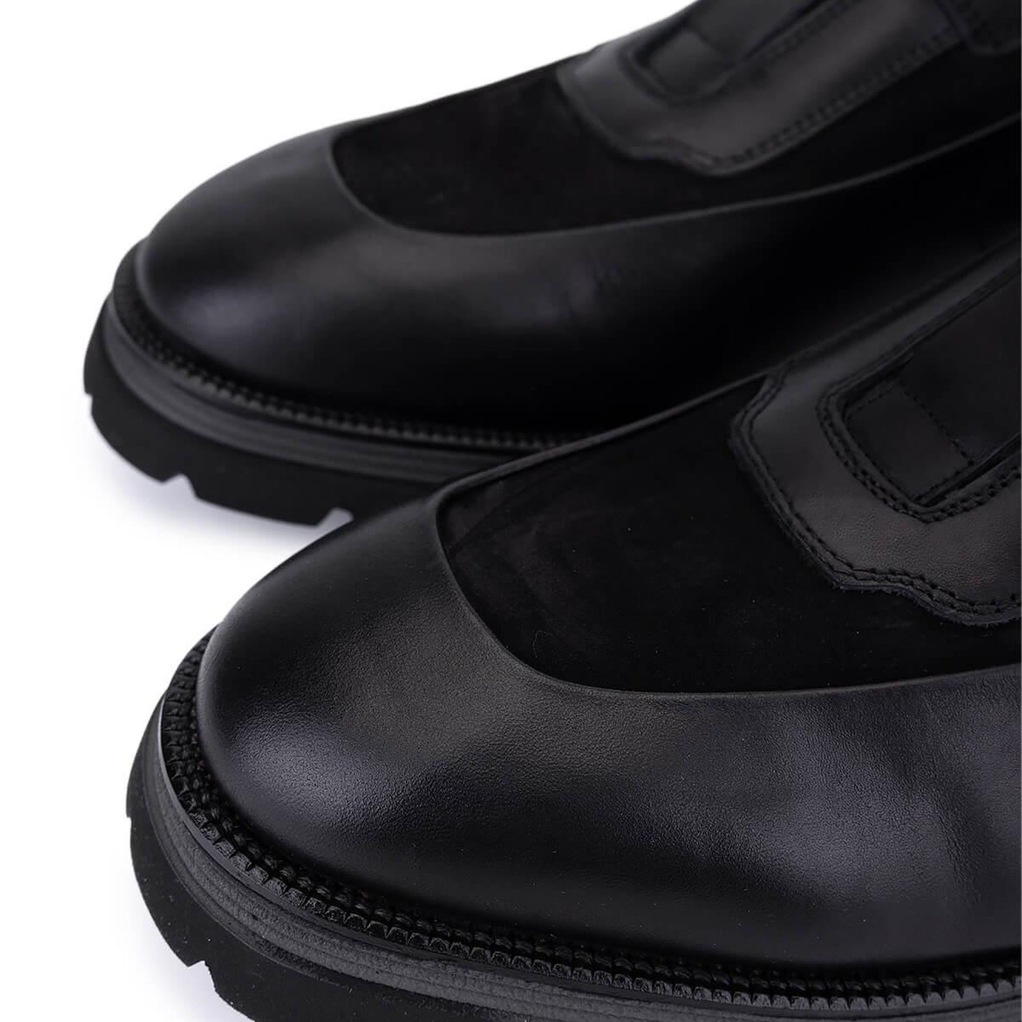 Tamer Tanca Erkek Hakiki Deri Siyah Casual Ayakkabı