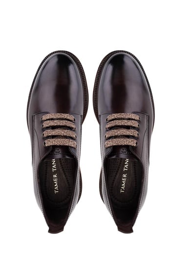  Tamer Tanca Erkek Hakiki Deri Taba Casual Ayakkabı
