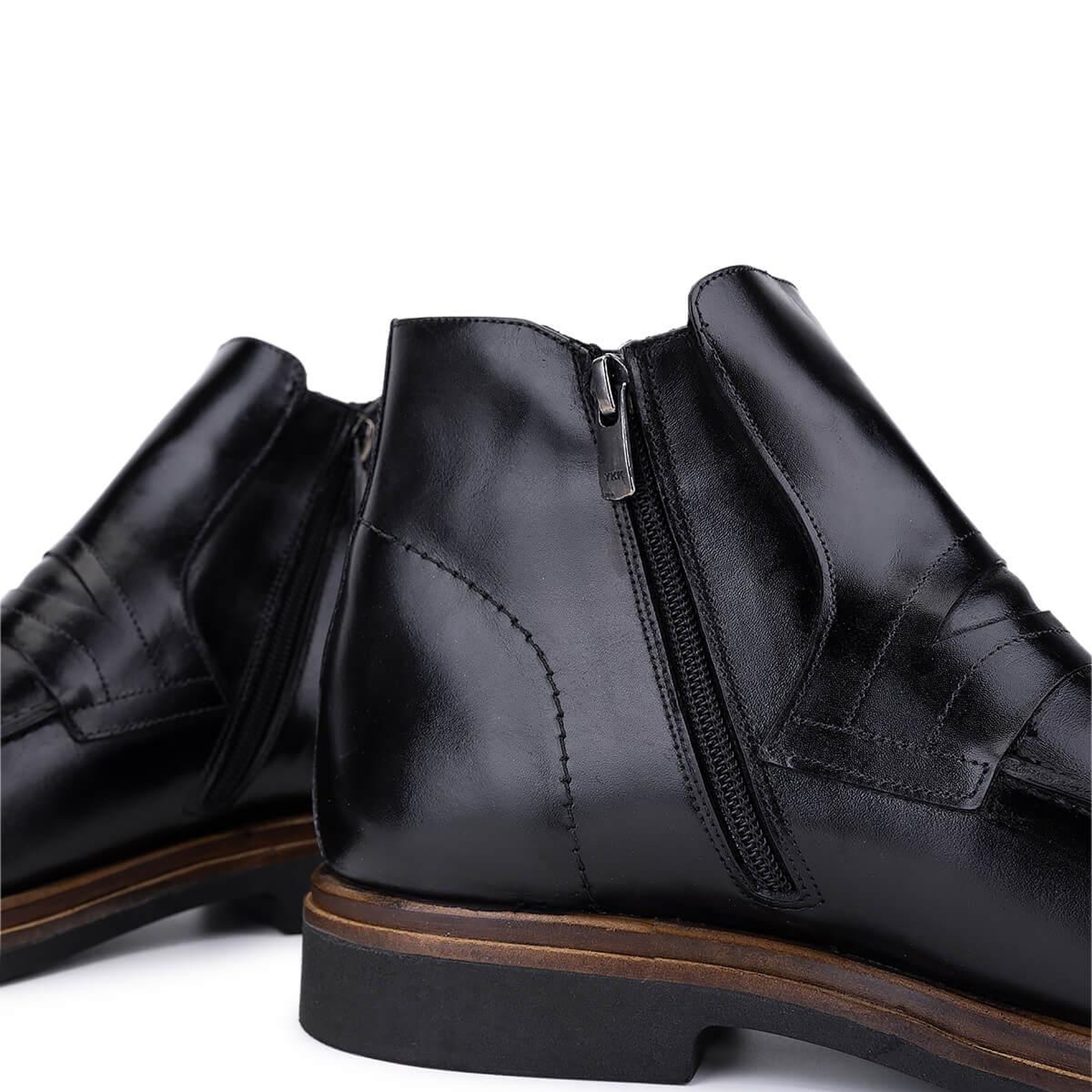 Tamer Tanca Erkek Hakiki Deri Siyah Klasik Bot