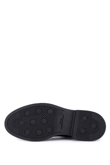  Tamer Tanca Erkek Hakiki Deri Siyah Klasik Bot