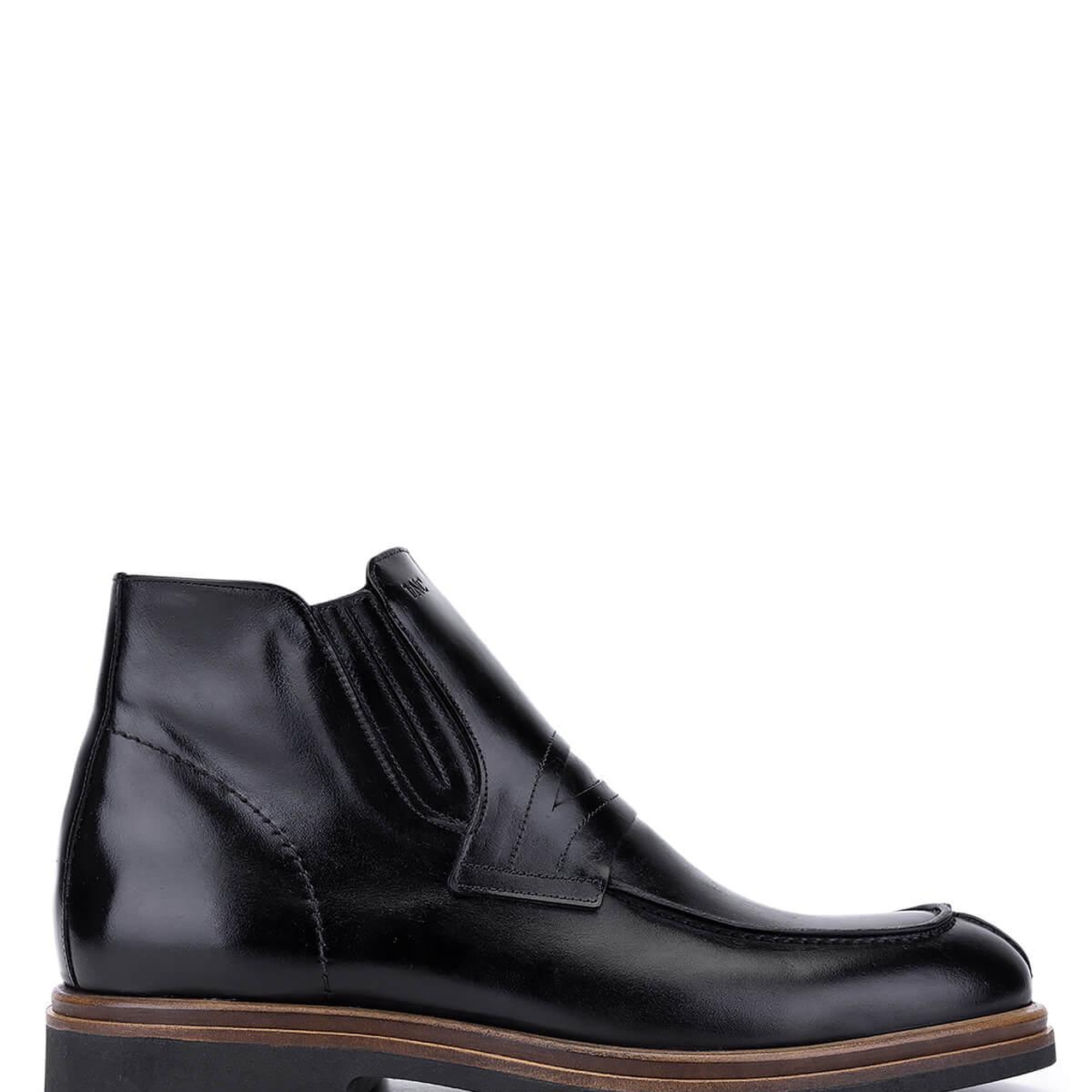 Tamer Tanca Erkek Hakiki Deri Siyah Klasik Bot