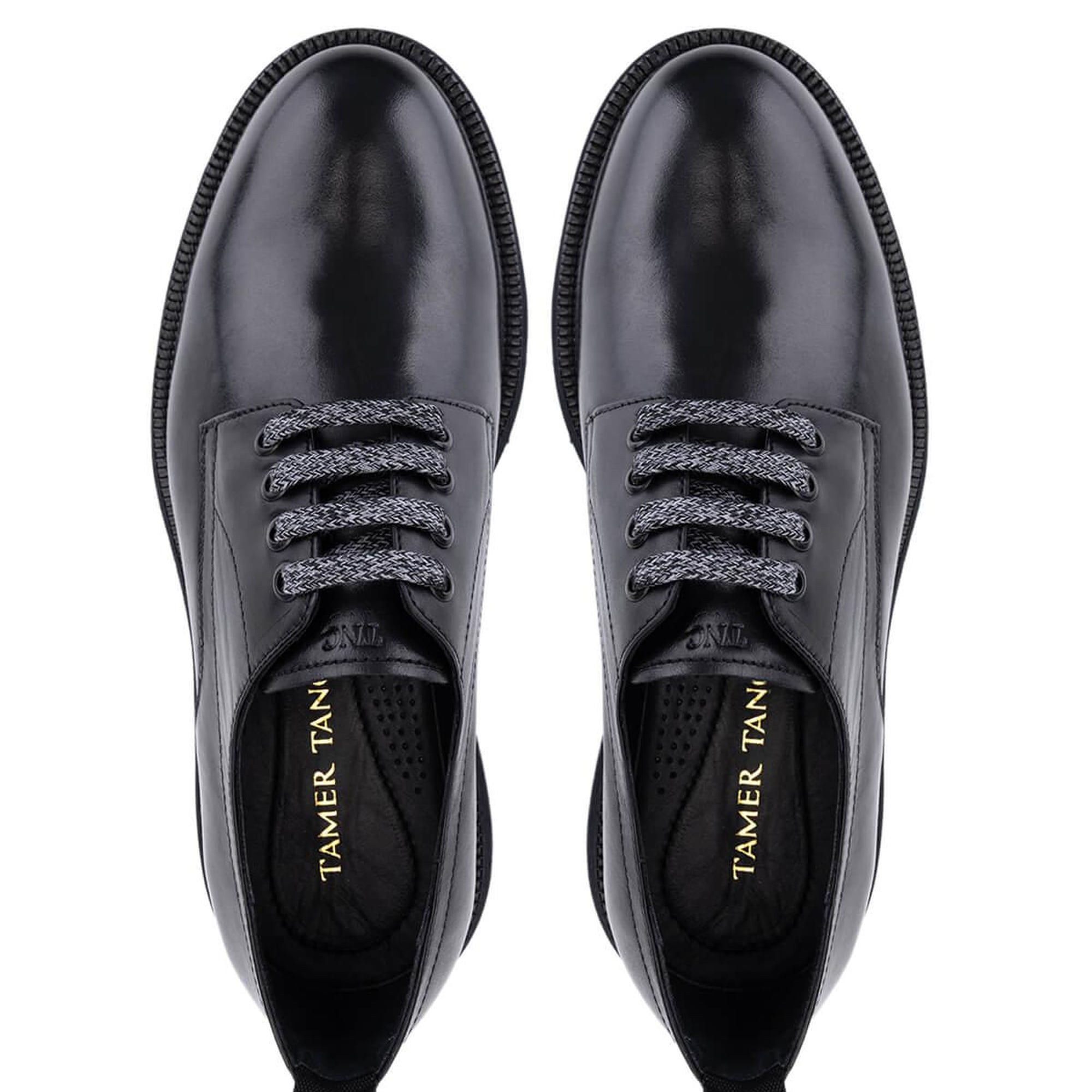 Tamer Tanca Erkek Hakiki Deri Siyah Casual Ayakkabı