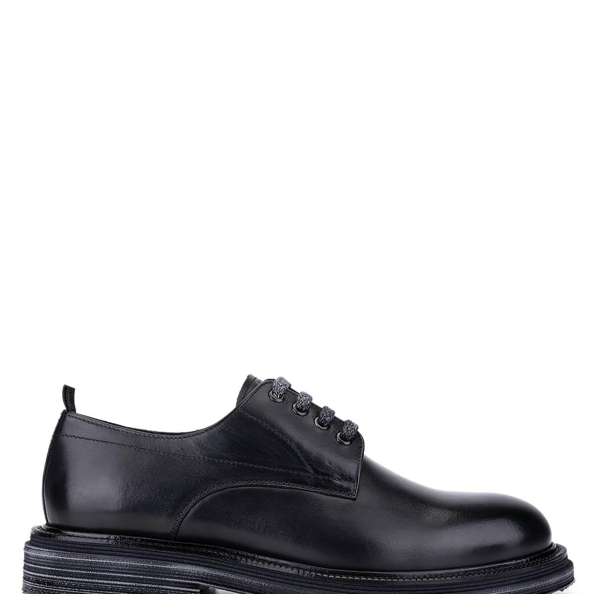 Tamer Tanca Erkek Hakiki Deri Siyah Casual Ayakkabı