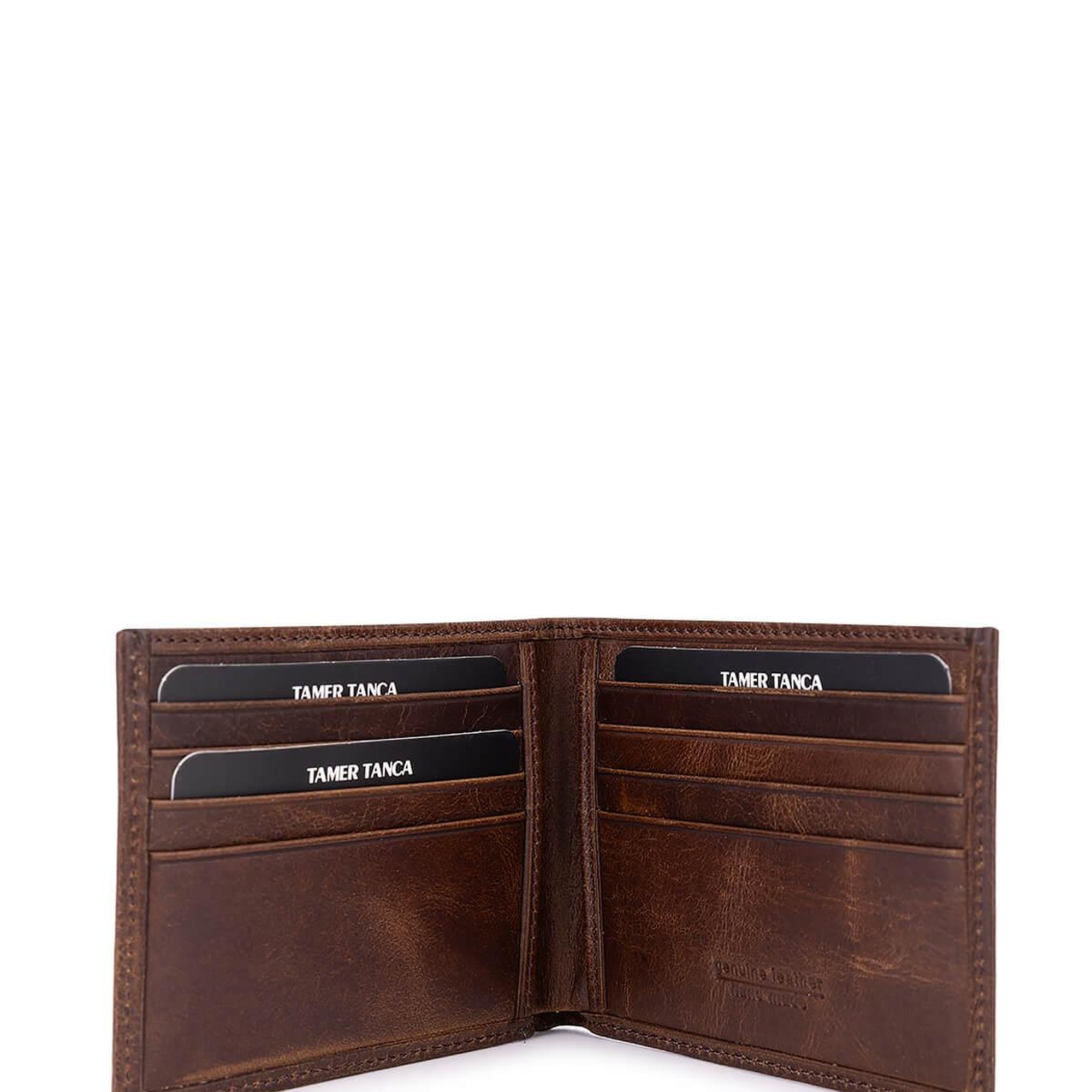 Tamer Tanca Erkek Hakiki Deri Kahve Cüzdan