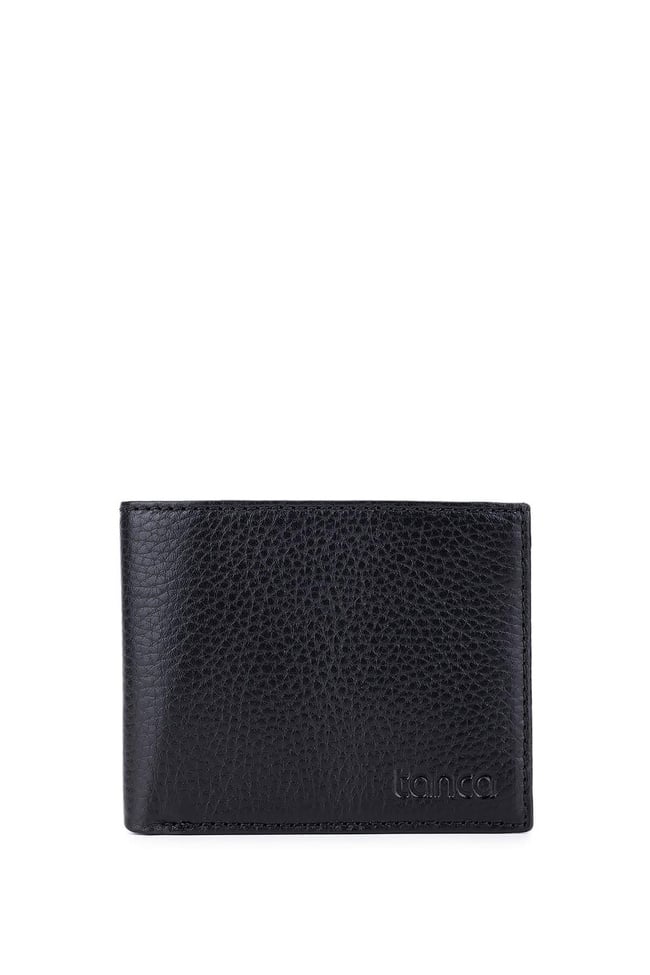  Tamer Tanca Erkek Hakiki Deri Siyah Floter Cüzdan