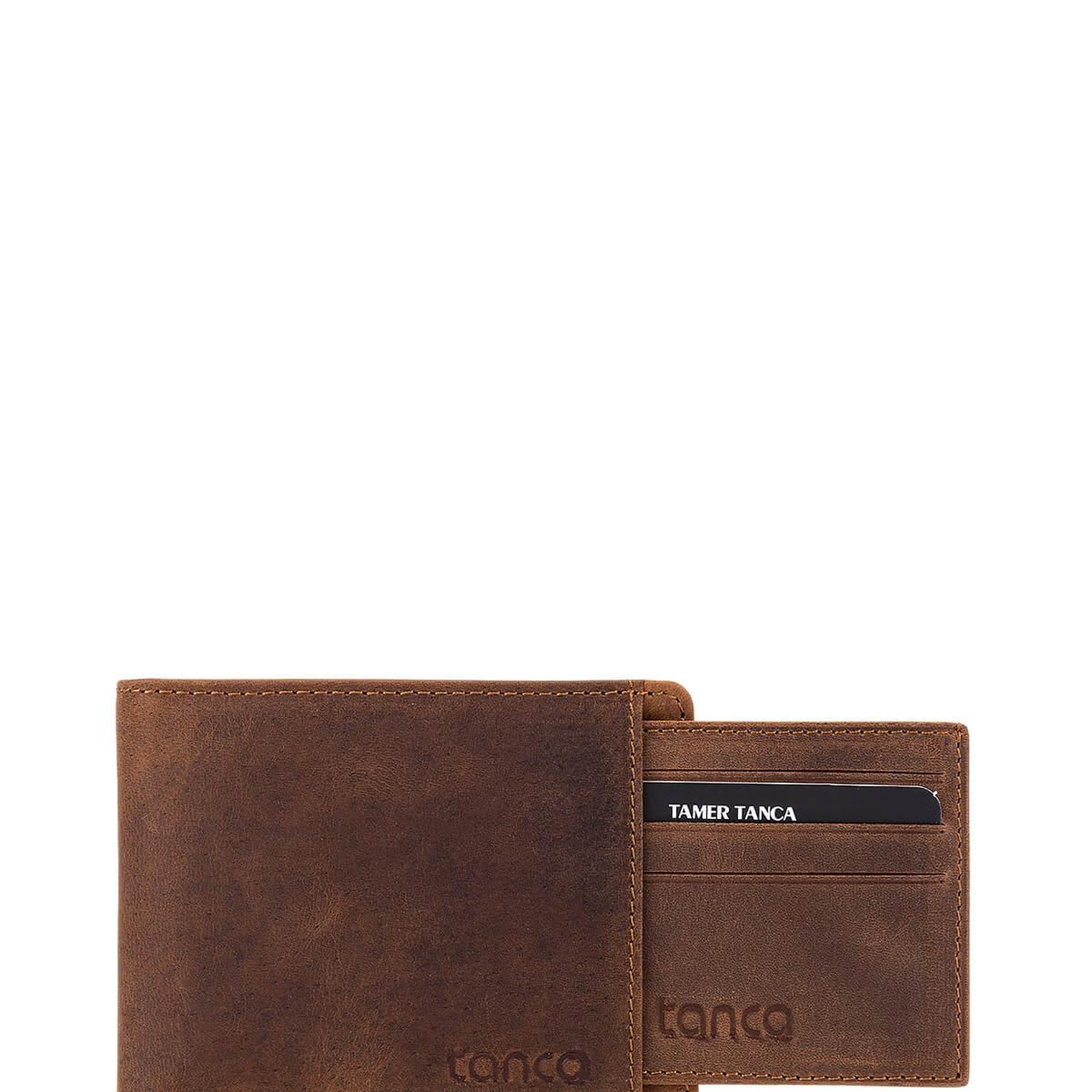 Tamer Tanca Erkek Hakiki Deri Taba Crazy Cüzdan