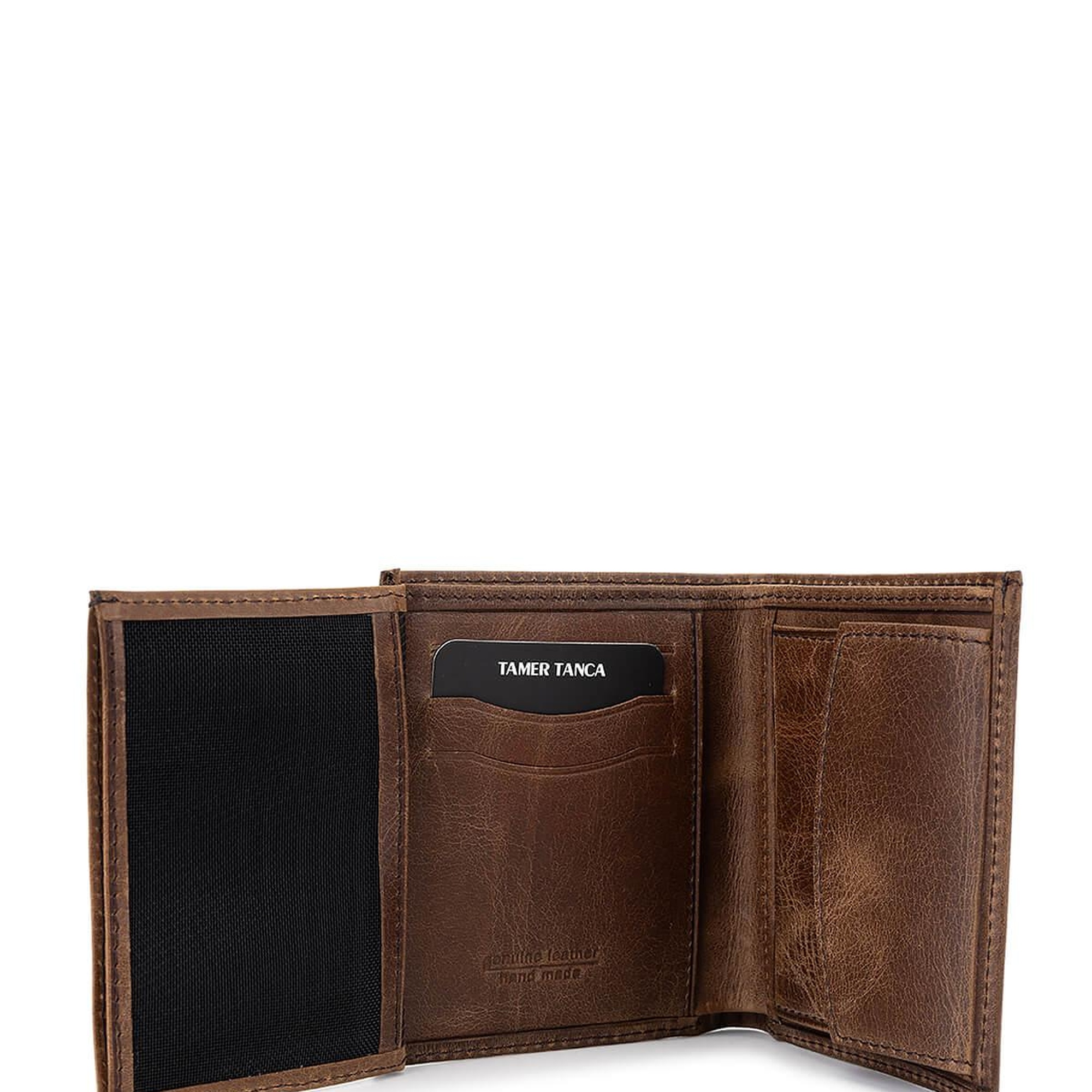 Tamer Tanca Erkek Hakiki Deri Kahve Cüzdan