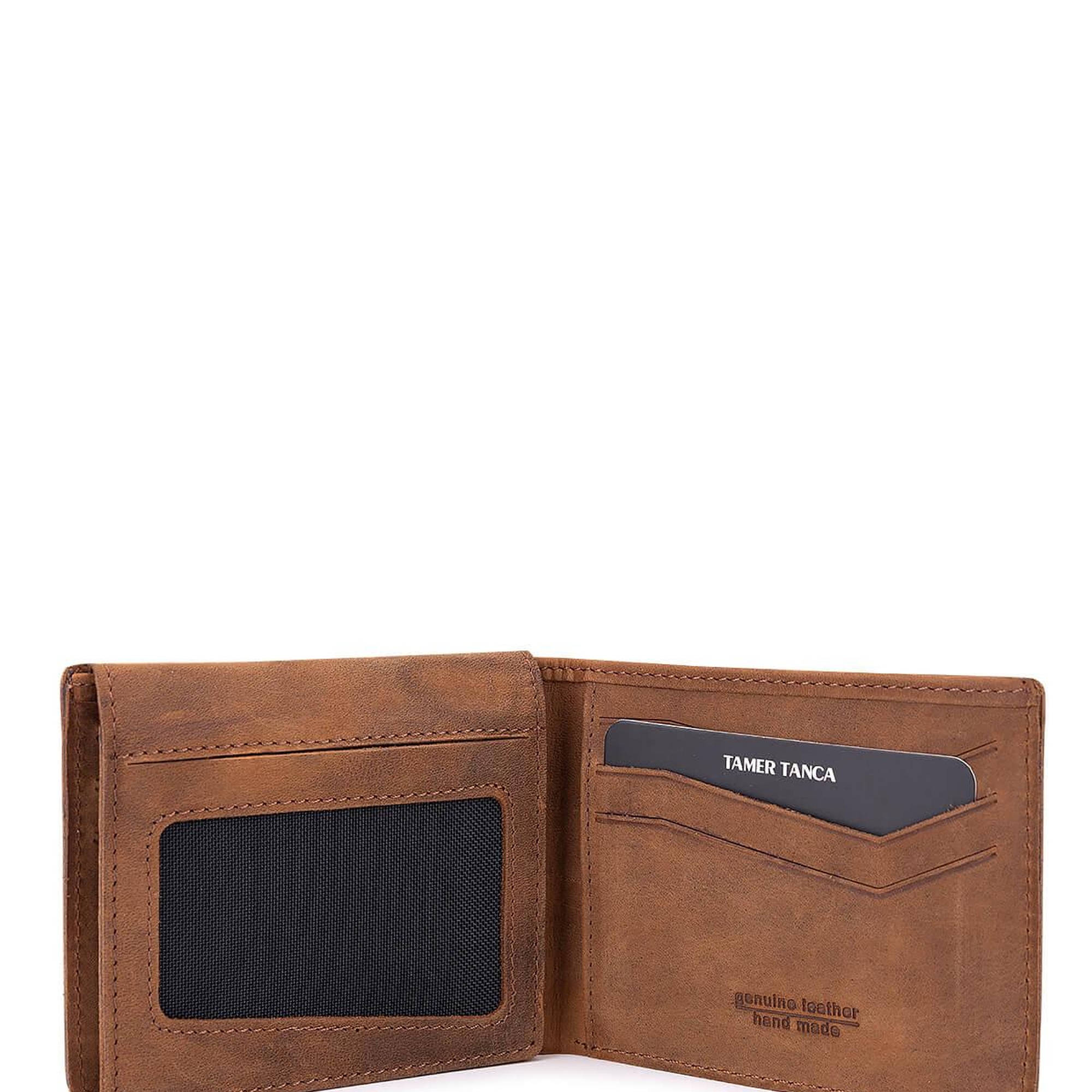 Tamer Tanca Erkek Hakiki Deri Taba Crazy Cüzdan
