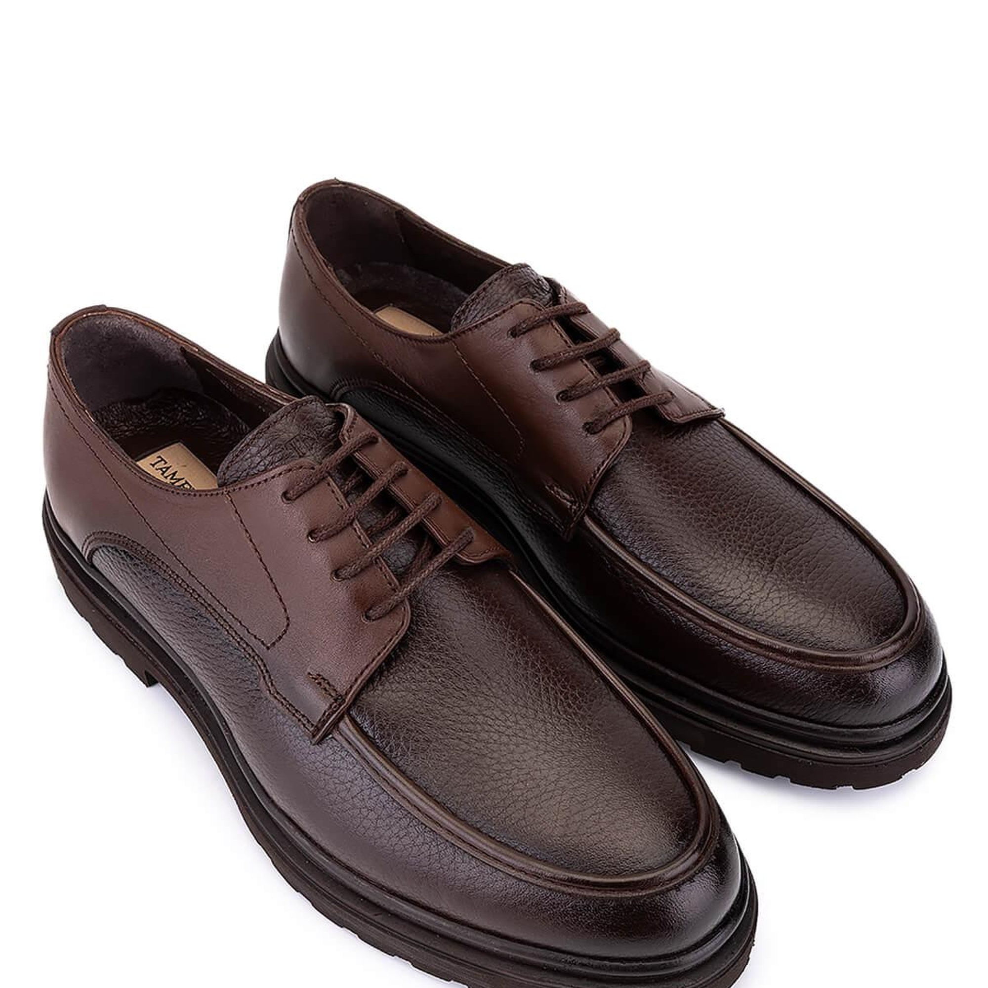 Tamer Tanca Erkek Hakiki Deri Kahverengi Casual Ayakkabı