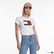 Tommy Hilfiger Flag Kadın Siyah T-Shirt