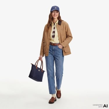  Tommy Hilfiger Soft Utility Kadın Kahverengi Ceket