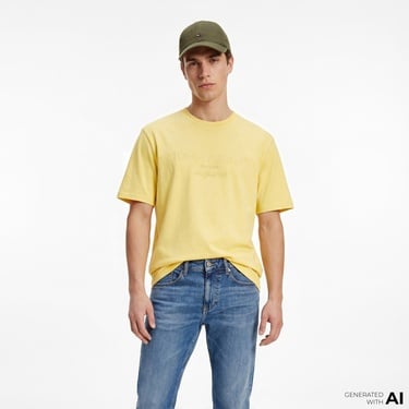  Tommy Hilfiger New Classics Erkek Sarı T-Shirt
