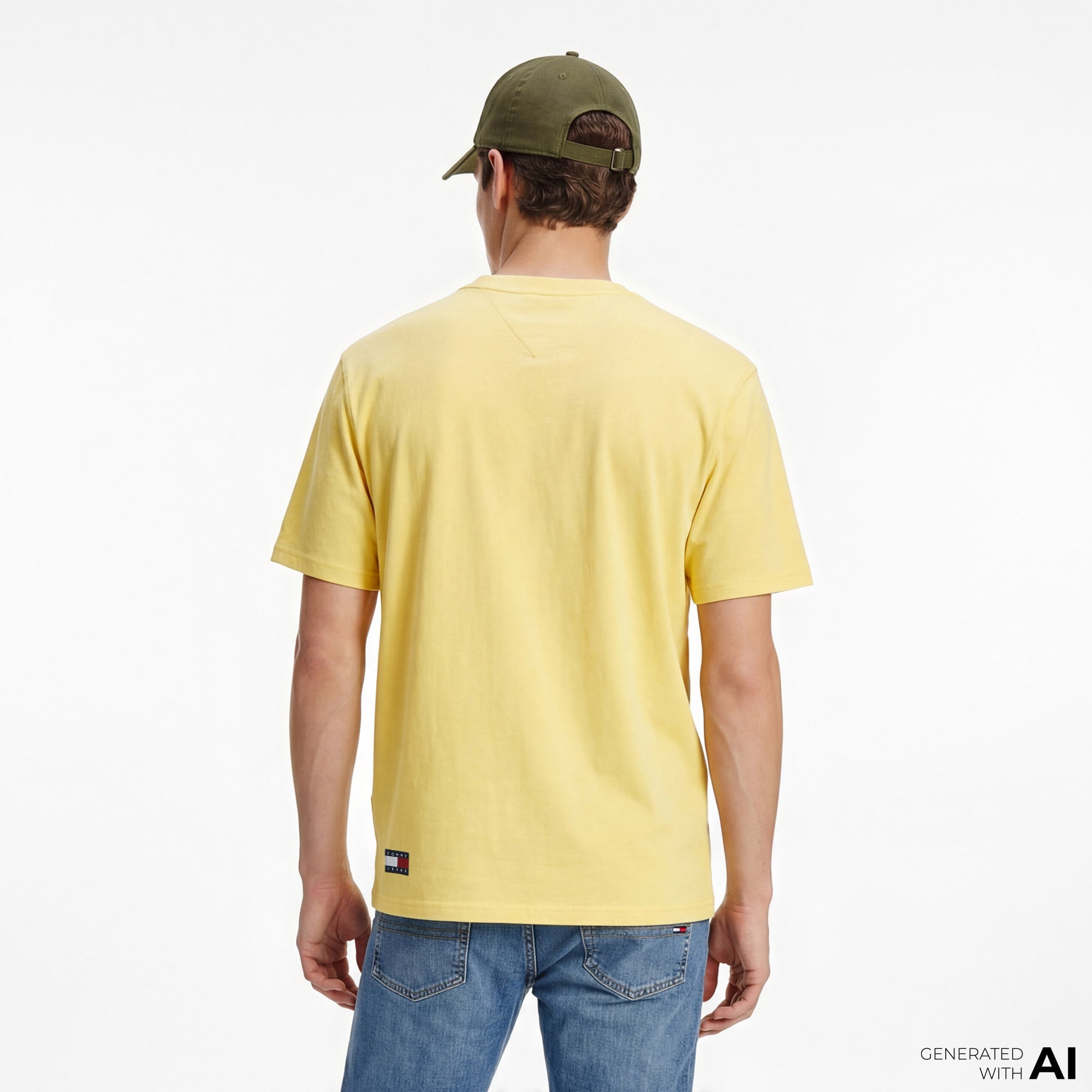 Tommy Hilfiger New Classics Erkek Sarı T-Shirt