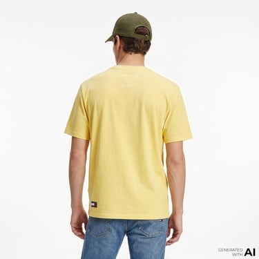  Tommy Hilfiger New Classics Erkek Sarı T-Shirt