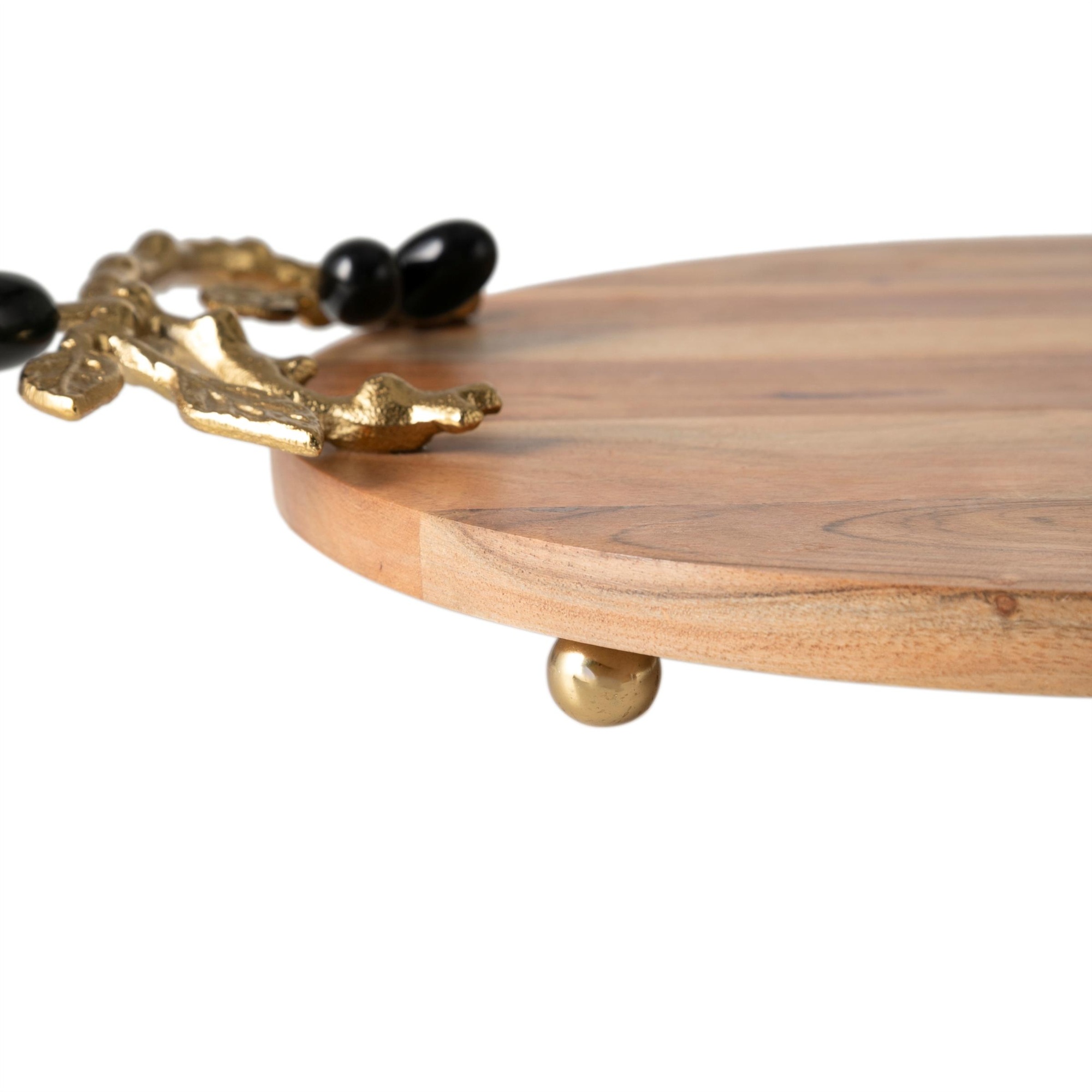 OLIVE AHŞAP DEKORATİF TEPSİ 45X33X6CM