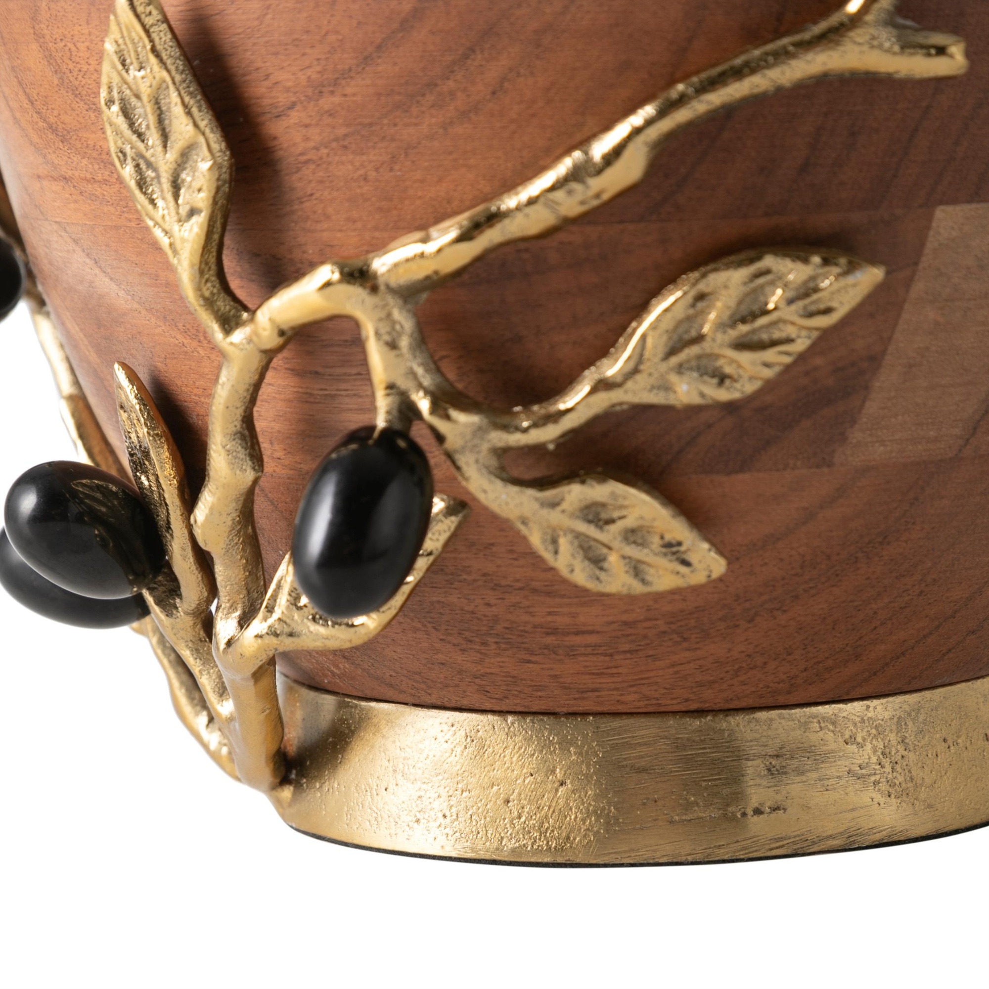 OLIVE AHŞAP DEKORATİF KASE 21X13CM