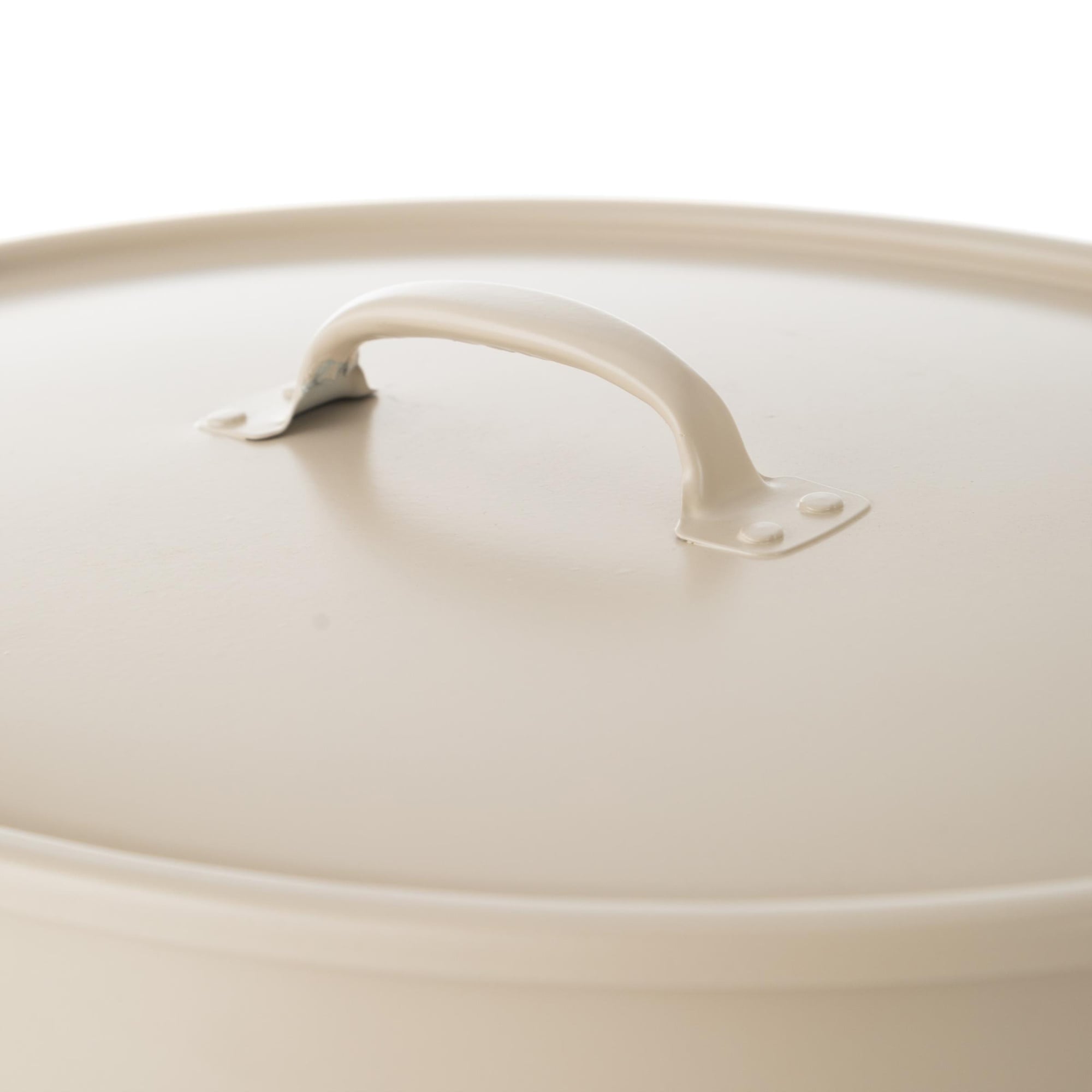 METAL ÇAMAŞIR SEPETİ MAT BEJ 43X34X55