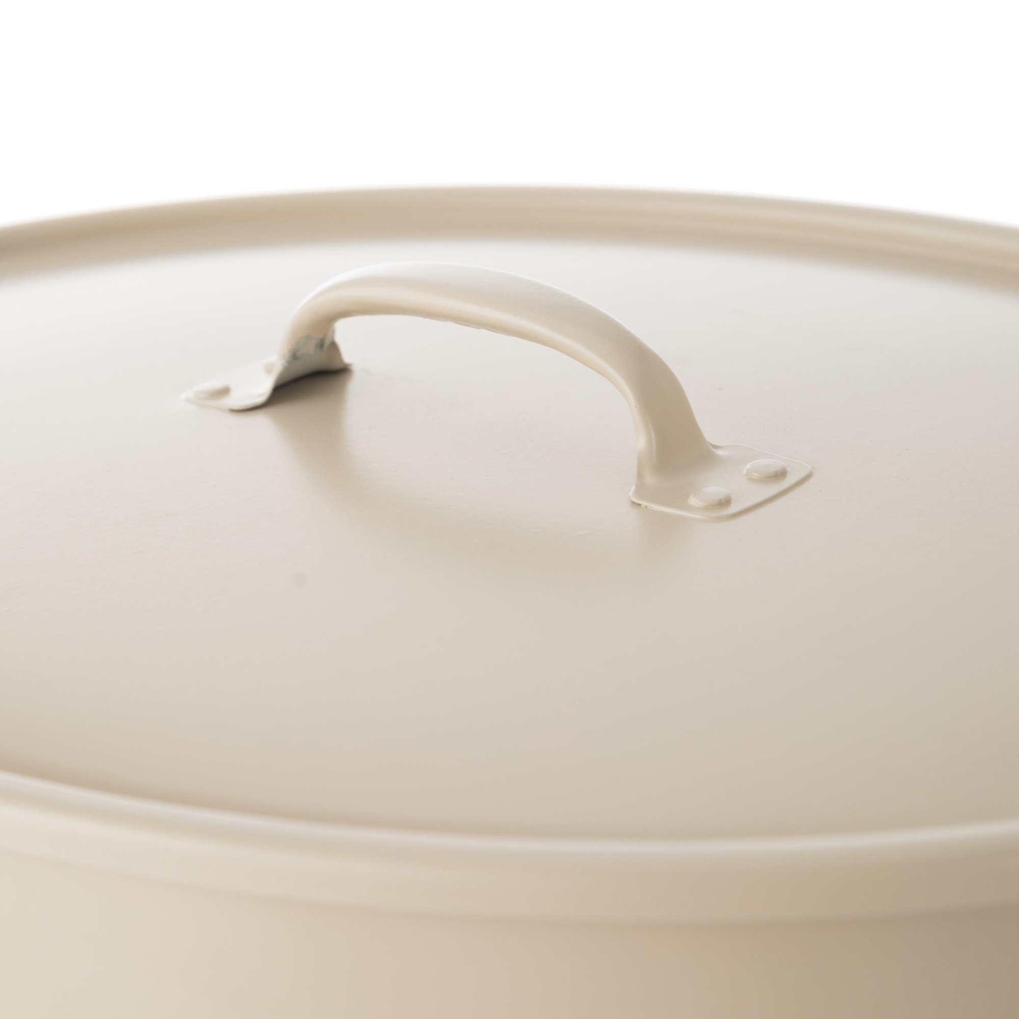 METAL ÇAMAŞIR SEPETİ MAT BEJ 43X34X55