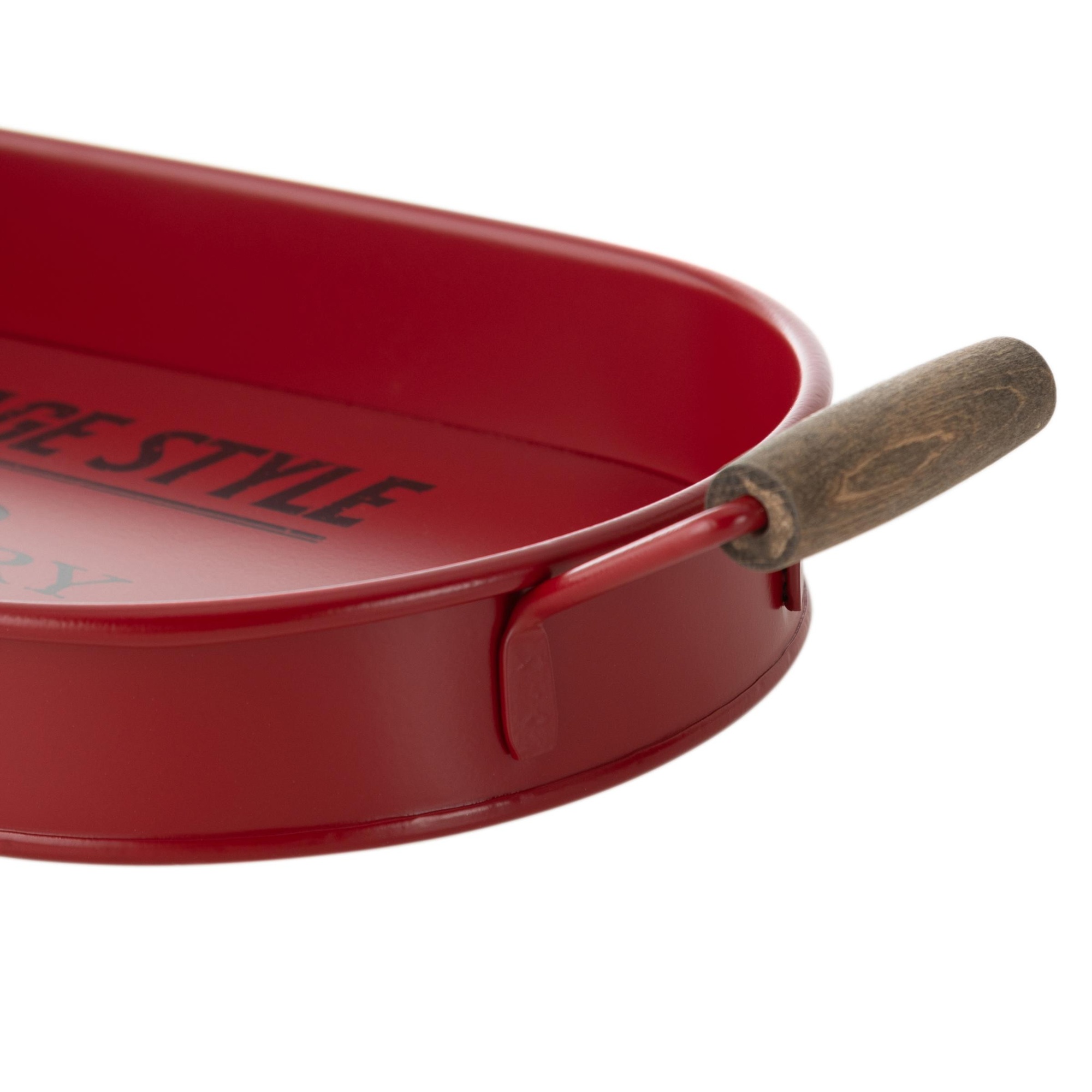 DUBLIN  OVAL TEPSİ KIRMIZI 44X22 CM