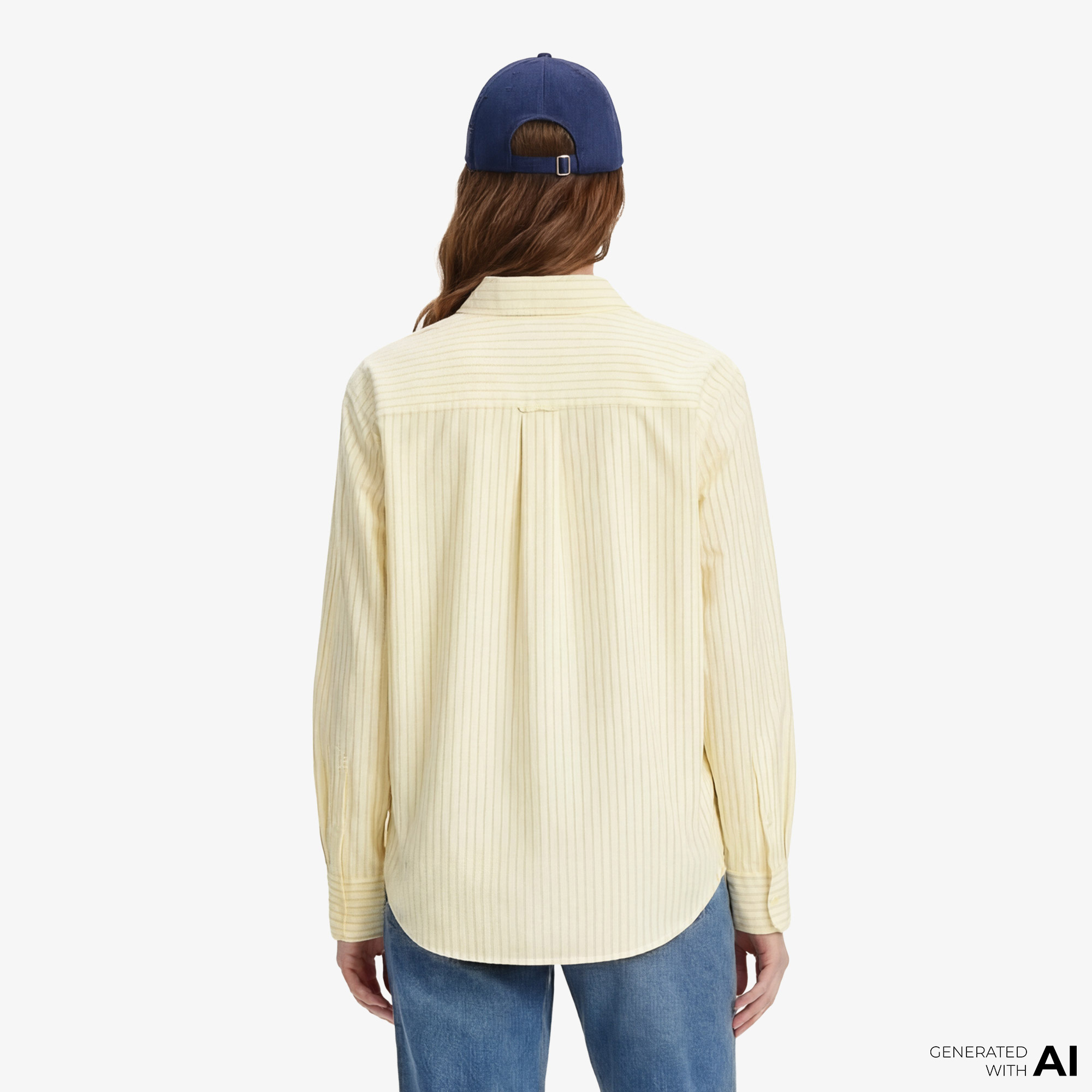 Tommy Hilfiger Essentials Poplin Kadın Sarı Gömlek